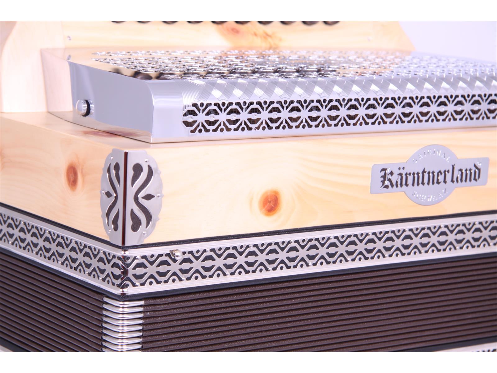 Steirische Harmonika Kärntnerland (Silber) Zirbenduft C/F/Bb/Eb