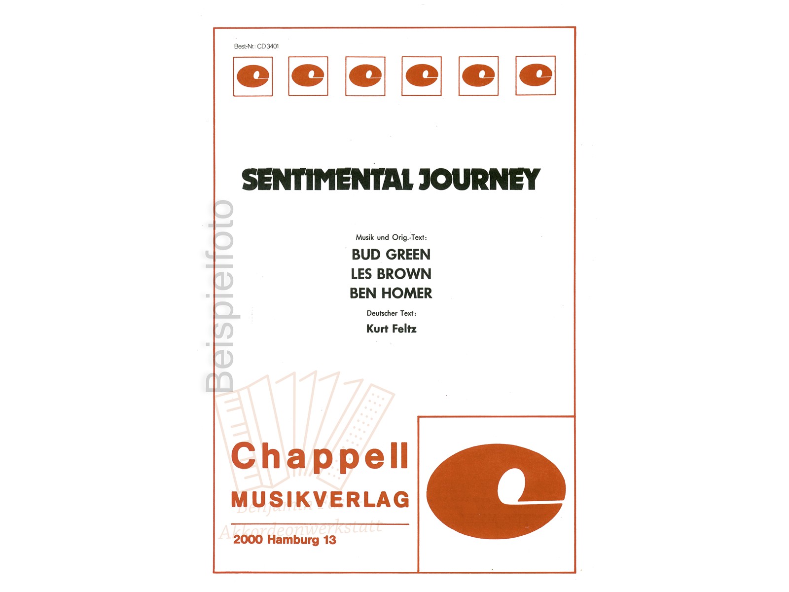 Sentimental Journey, Einzelausgabe - Antiquariat Sentimental Journey, Einzelausgabe - Antiquariat