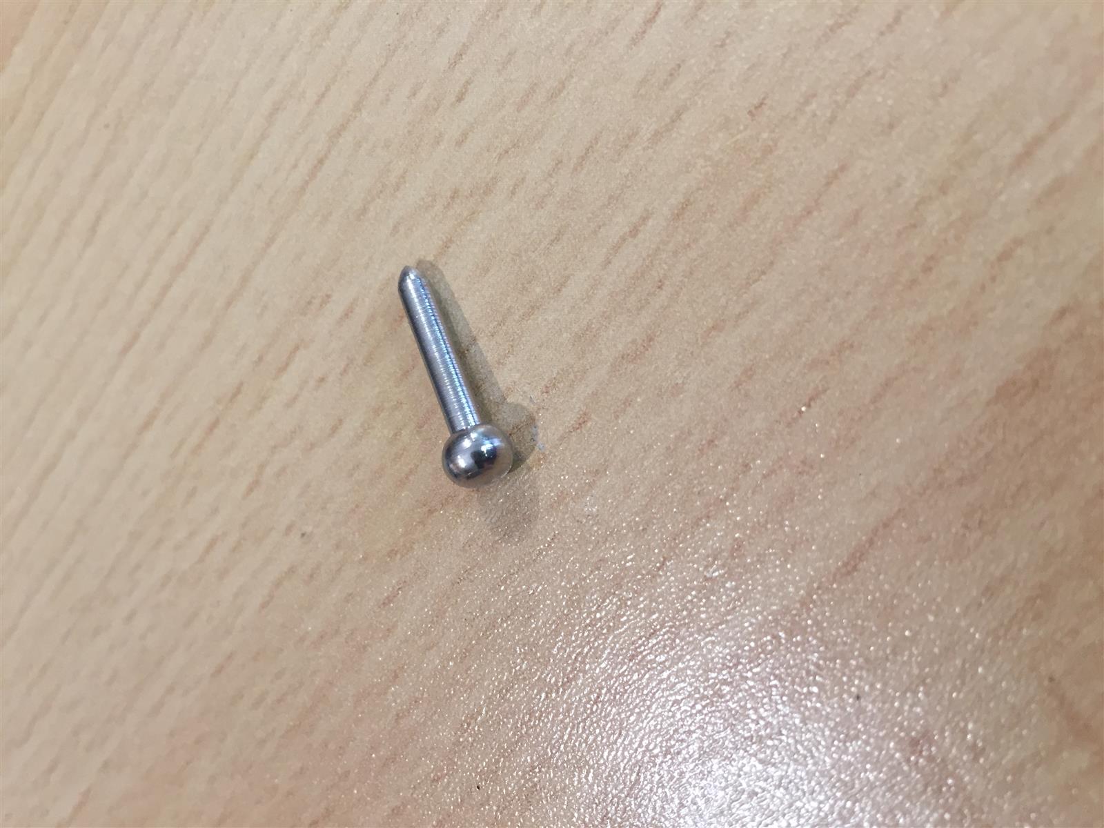 Balgnagel Kugelkopf 2,8x19mm vernickelt