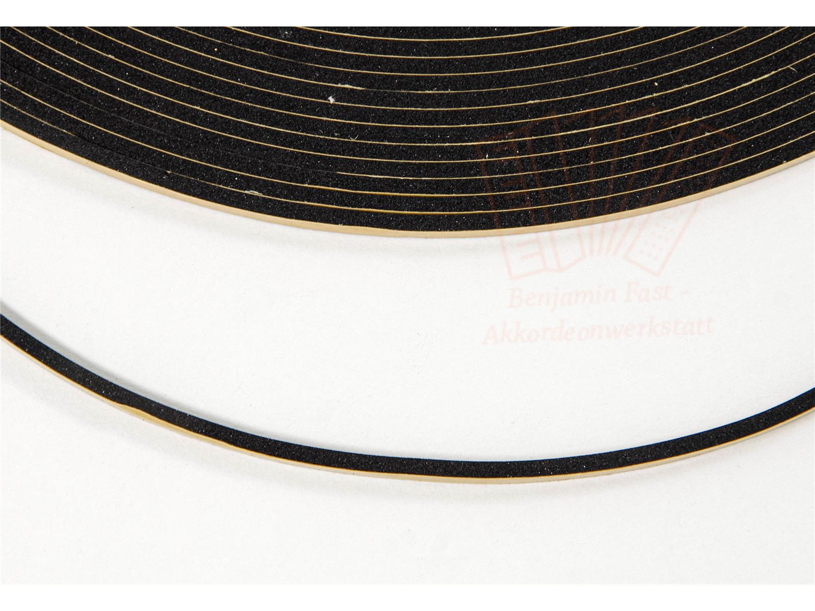 Balgdichtung schwarz 3x5 mm selbstklebend