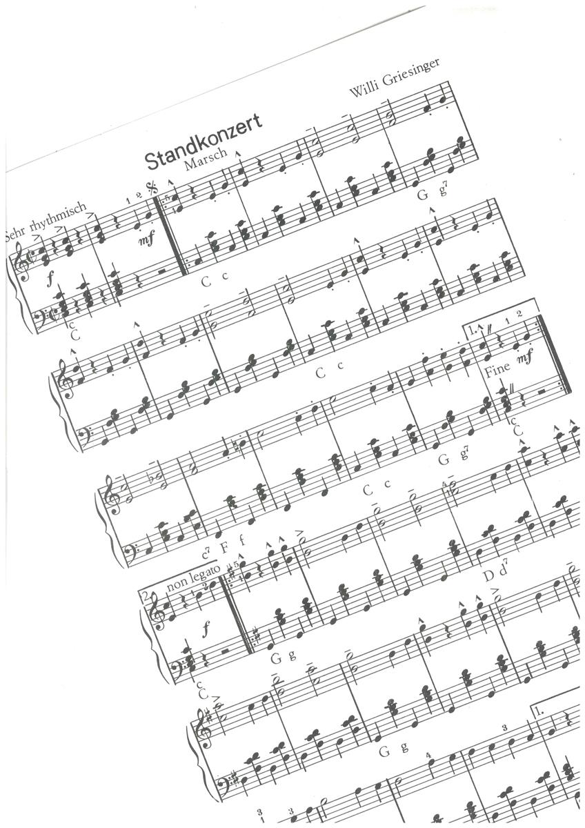 Kleines Promenadenkonzert, Griesinger Akk+2.Stimme - Antiquariat Kleines Promenadenkonzert, Griesinger Akk+2.Stimme - Antiquariat