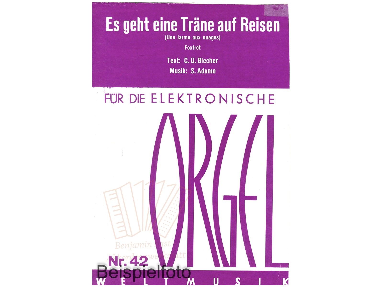 Es geht eine Träne auf Reisen, Einzelausgabe - Antiquariat Es geht eine Träne auf Reisen, Einzelausgabe - Antiquariat