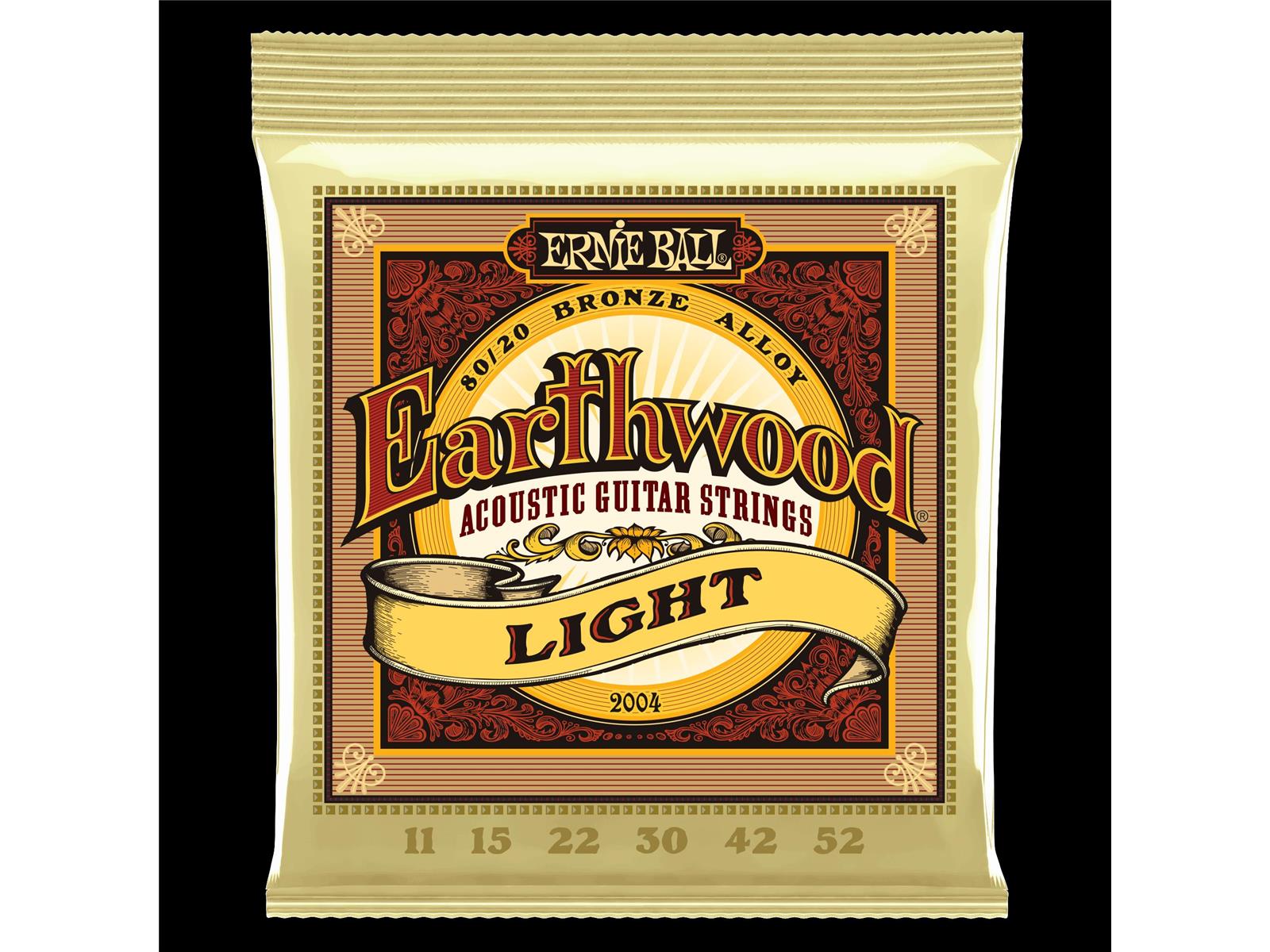 Akustik-Gitarrensaiten Earthwood Light 80/20 Bronze 11-52 Akustik-Gitarrensaiten Earthwood Light 80/20 Bronze 11-52