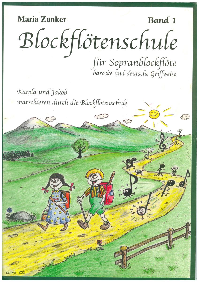 Blockflötenschule 1, Zanker - Antiquariat