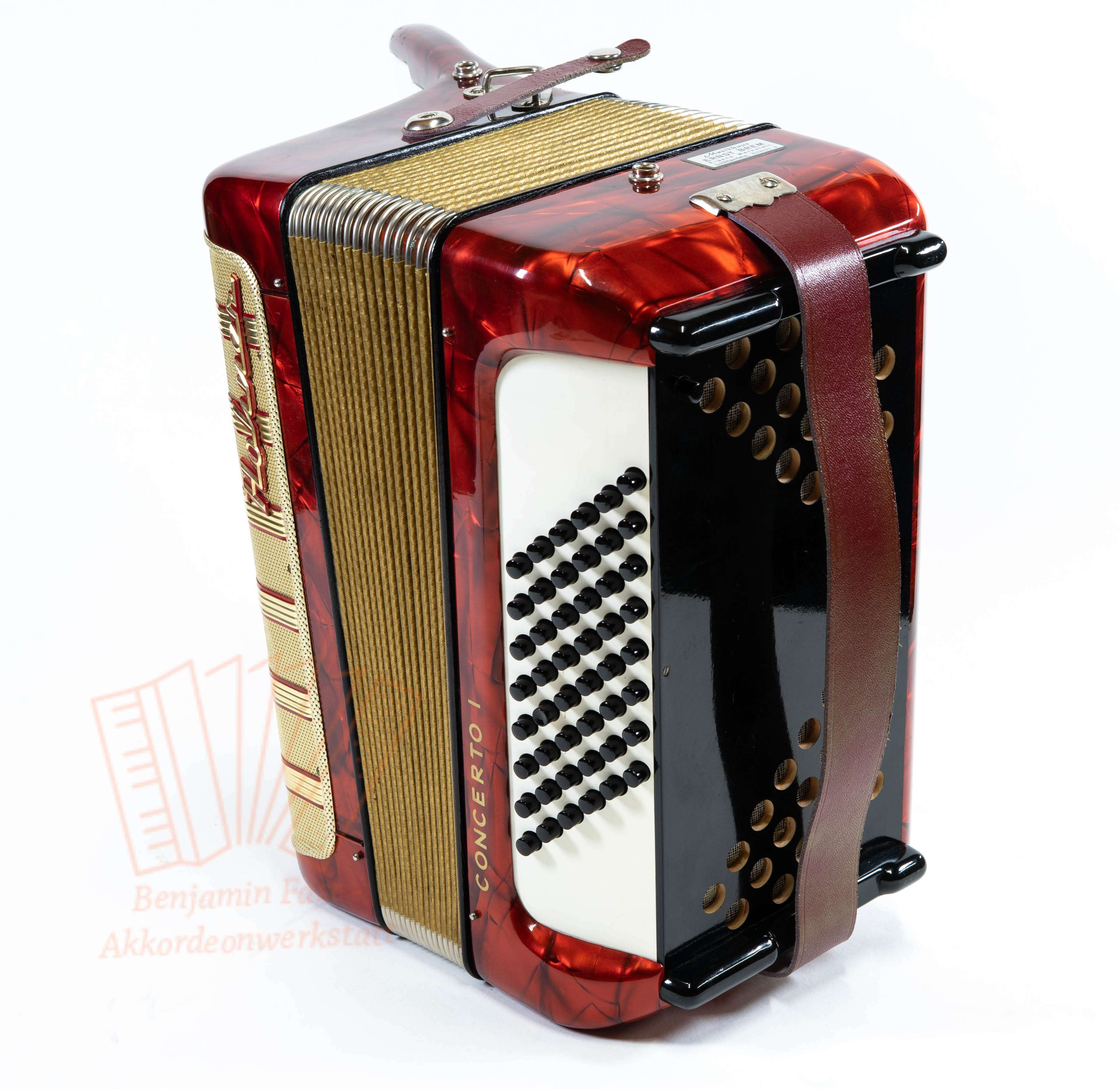 Akkordeon Hohner Concerto I 26/48/II/3 rot gebraucht