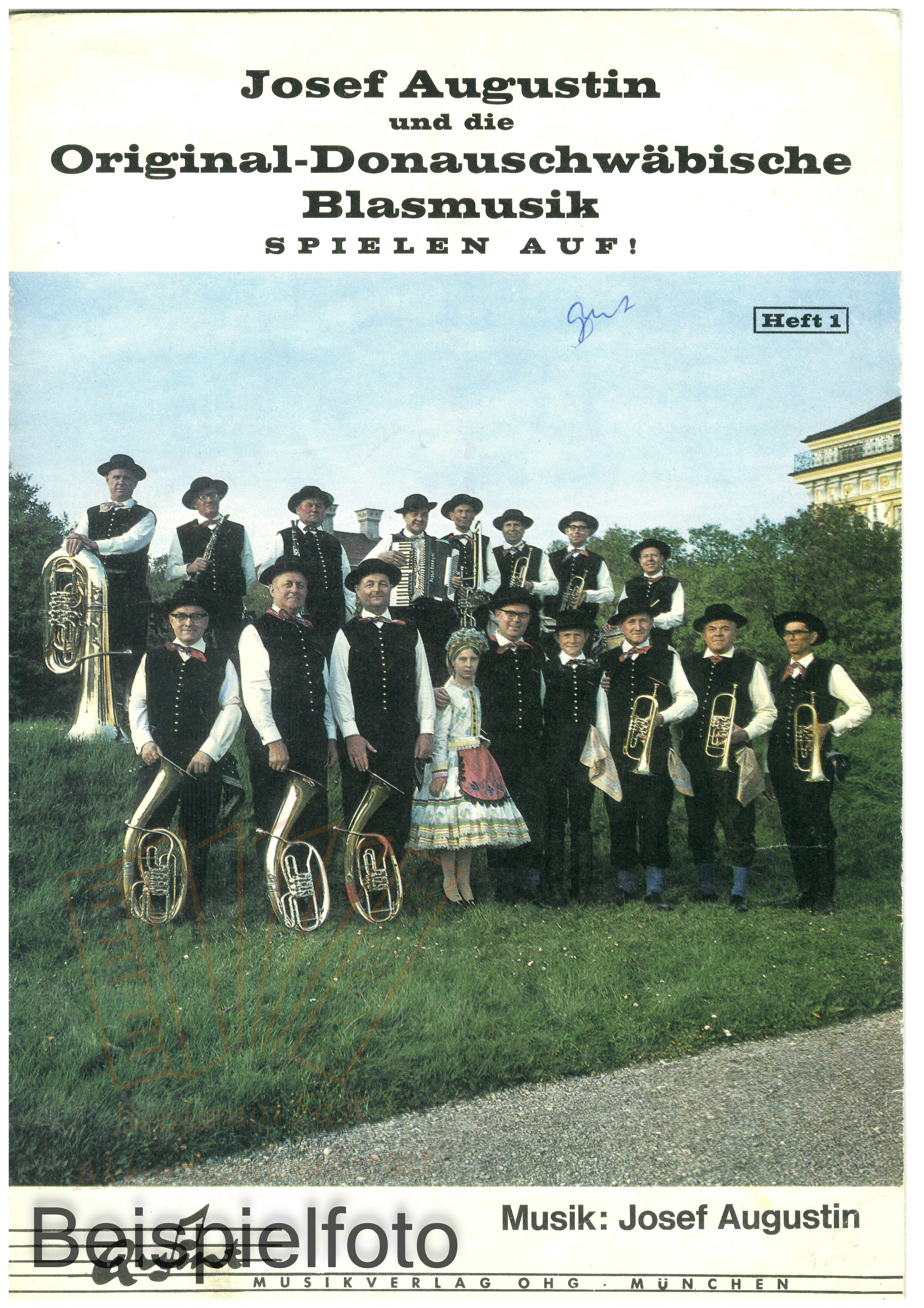 Josef Augustin und die Original-Donauschwäbische Blasmusik Heft 1 - Antiquariat