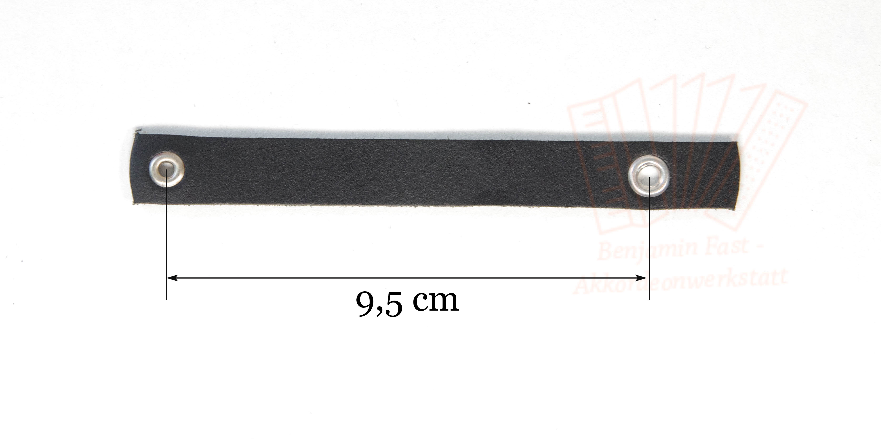Balgzuhalter Eco Leder schwarz 9,5 cm