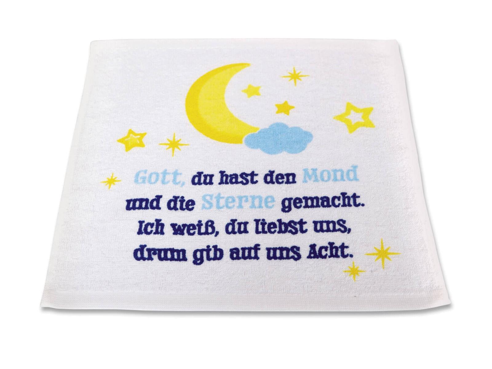 Handtuch - Stern mit Abendgebet Handtuch - Stern mit Abendgebet