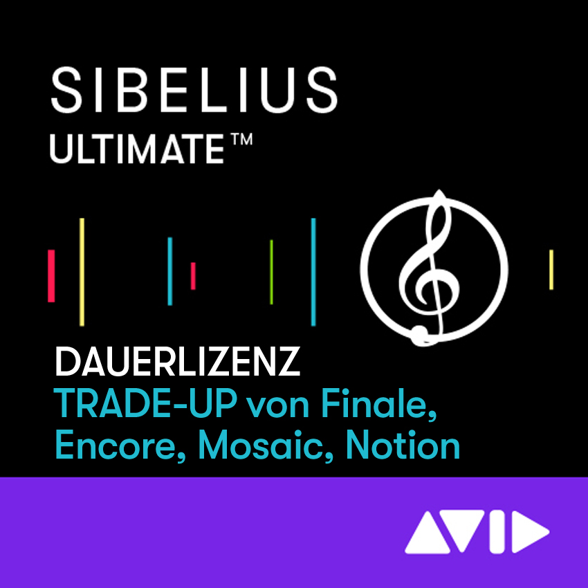 Crossgrade von Finale zu Sibelius Ultimate TRADE-UP