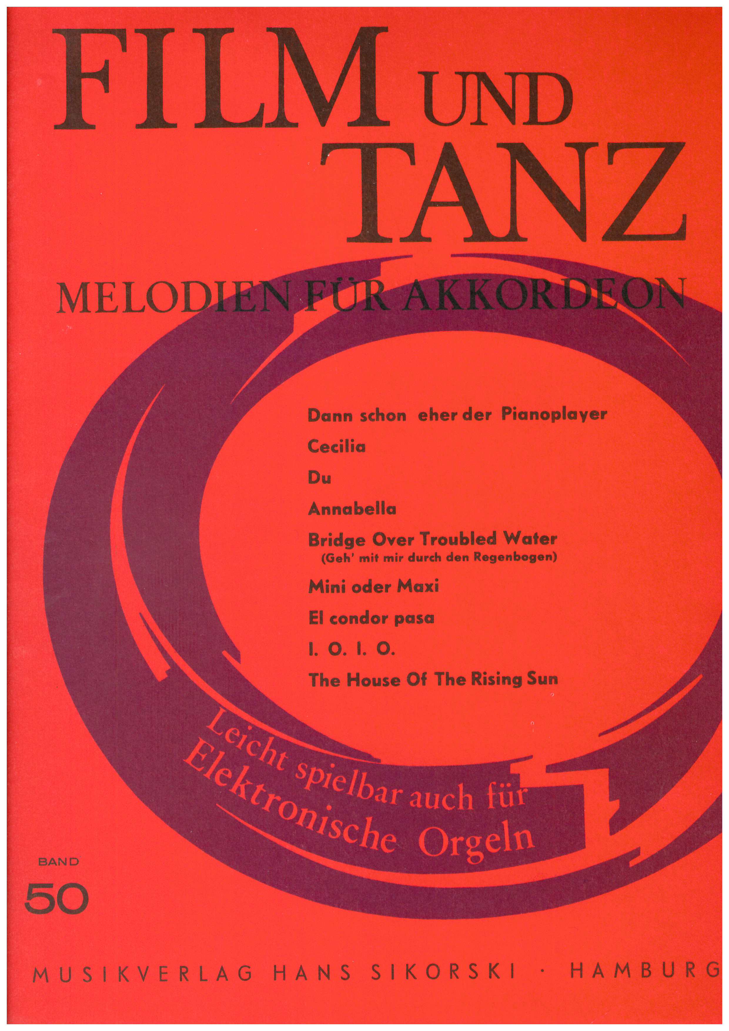 Film und Tanz 50 Akkordeon - Noten - Antiquariat