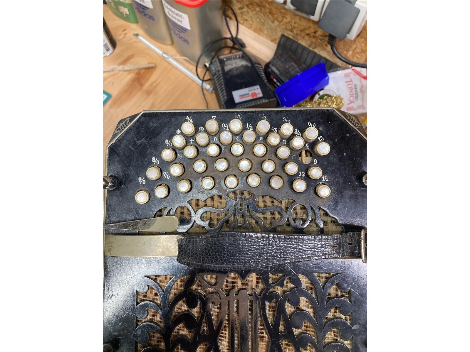Bandoneon Alfred Arnold 142 Töne schwarz gebraucht