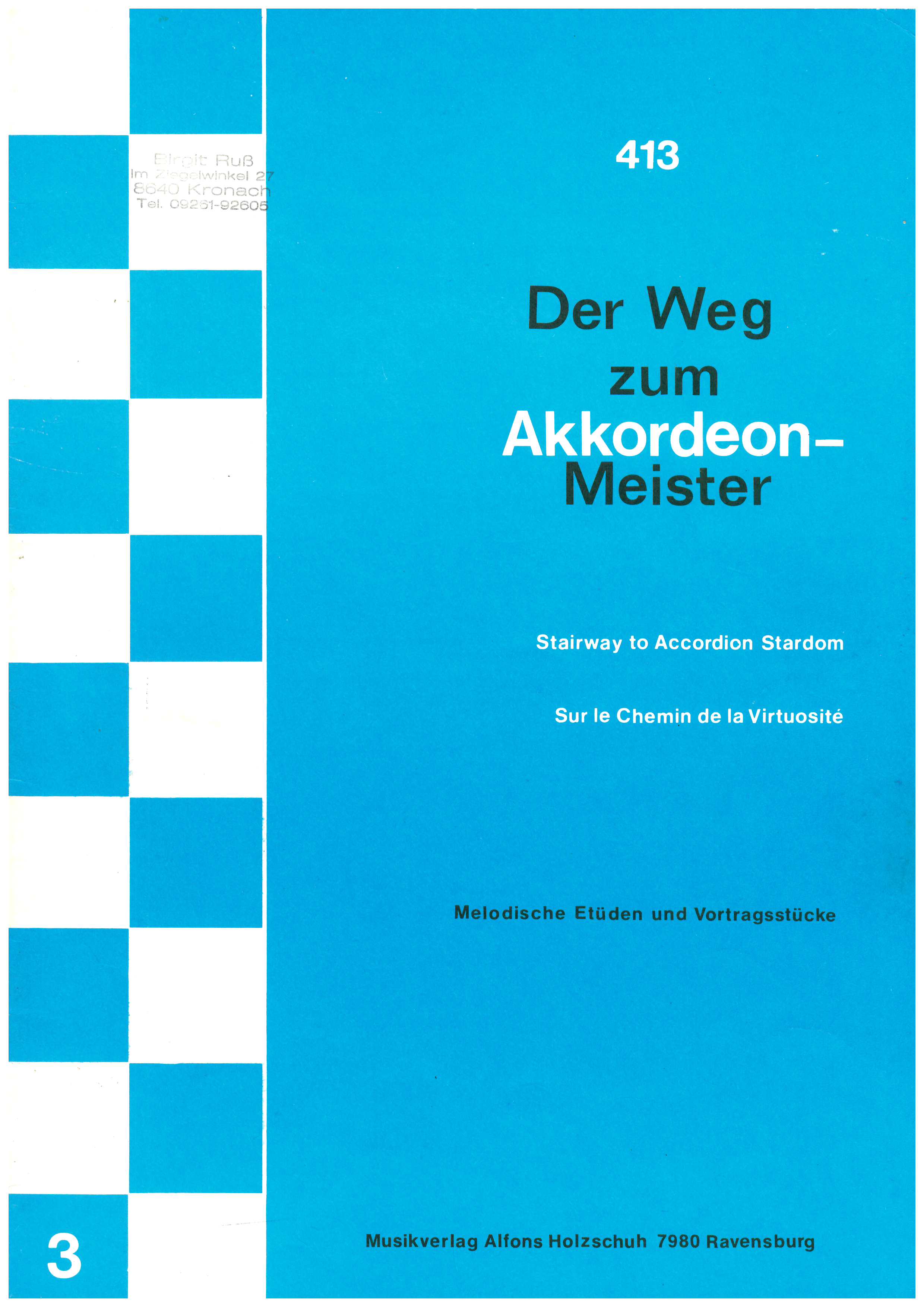 Der Weg zum Akkordeonmeister 3 - Antiquariat