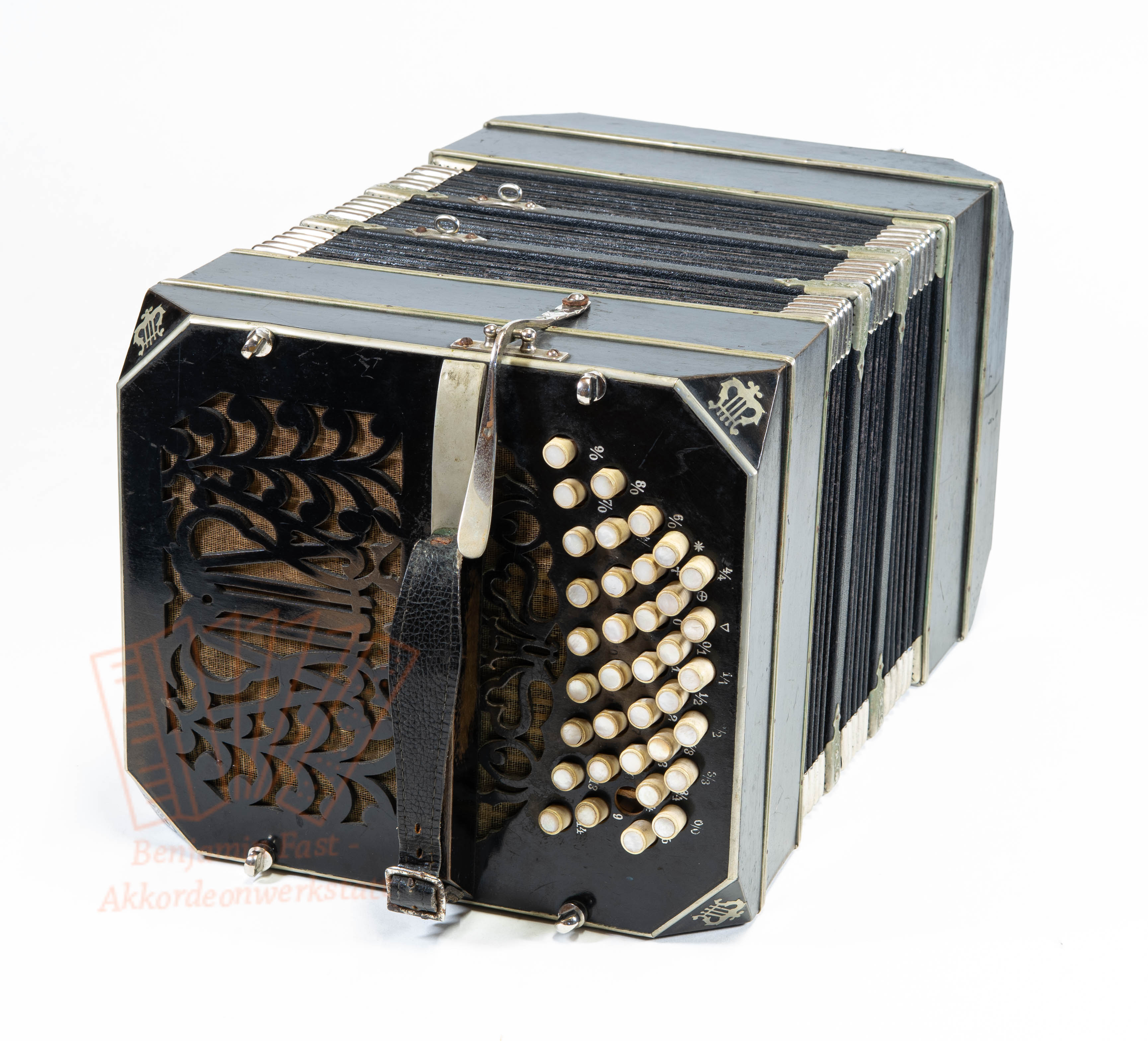 Bandoneon Alfred Arnold 144 Töne schwarz gebraucht