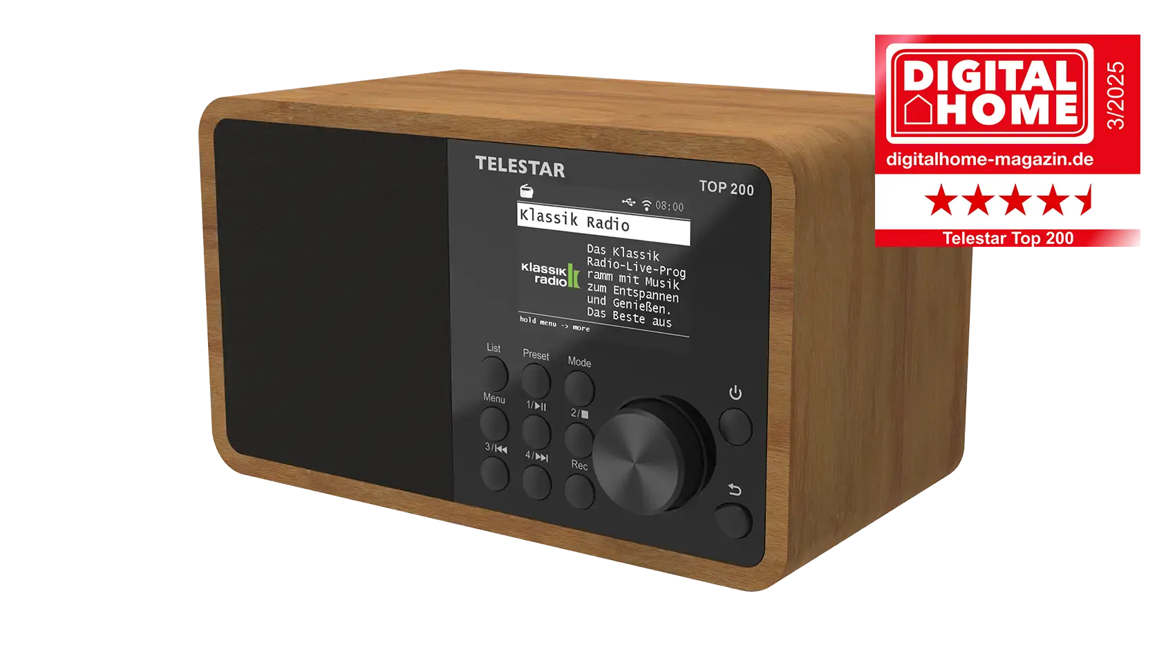 Digitalradio TOP 200 holzoptik