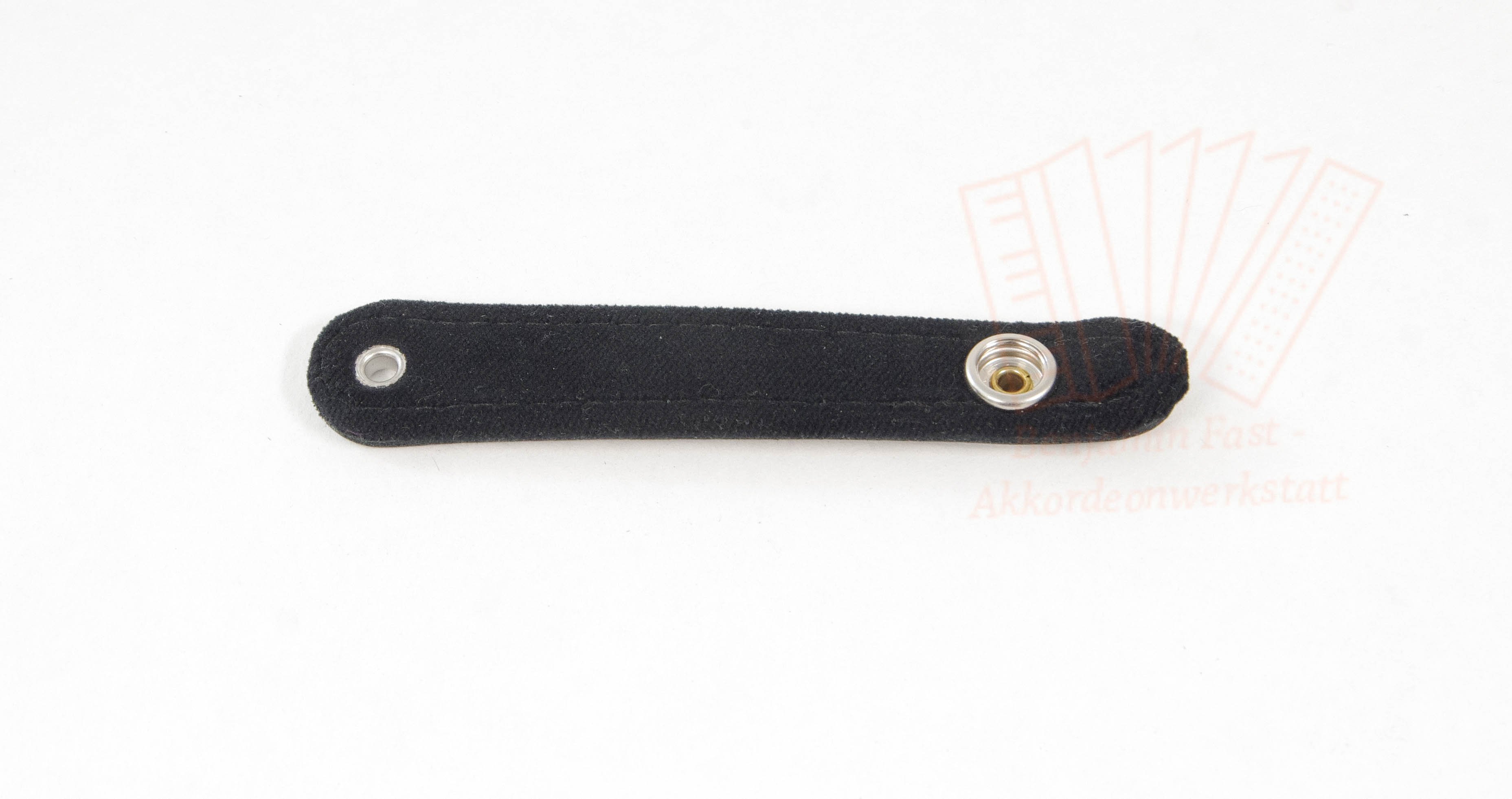Balgzuhalter Leder Samtpolster schwarz 12,0 cm