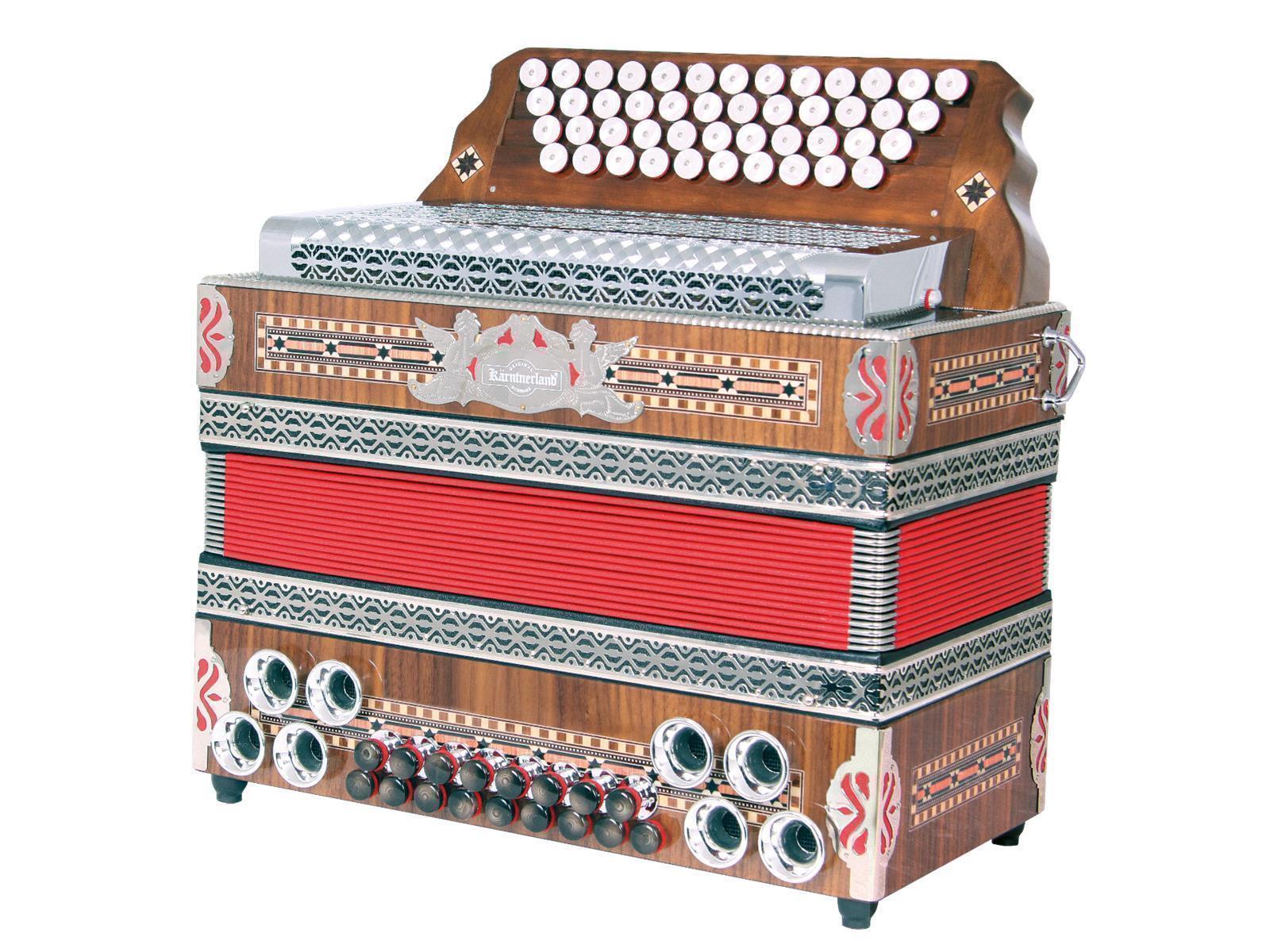 Steirische Harmonika Kärntnerland (Silber) Meister-Klassik 4 C/F/Bb/Eb