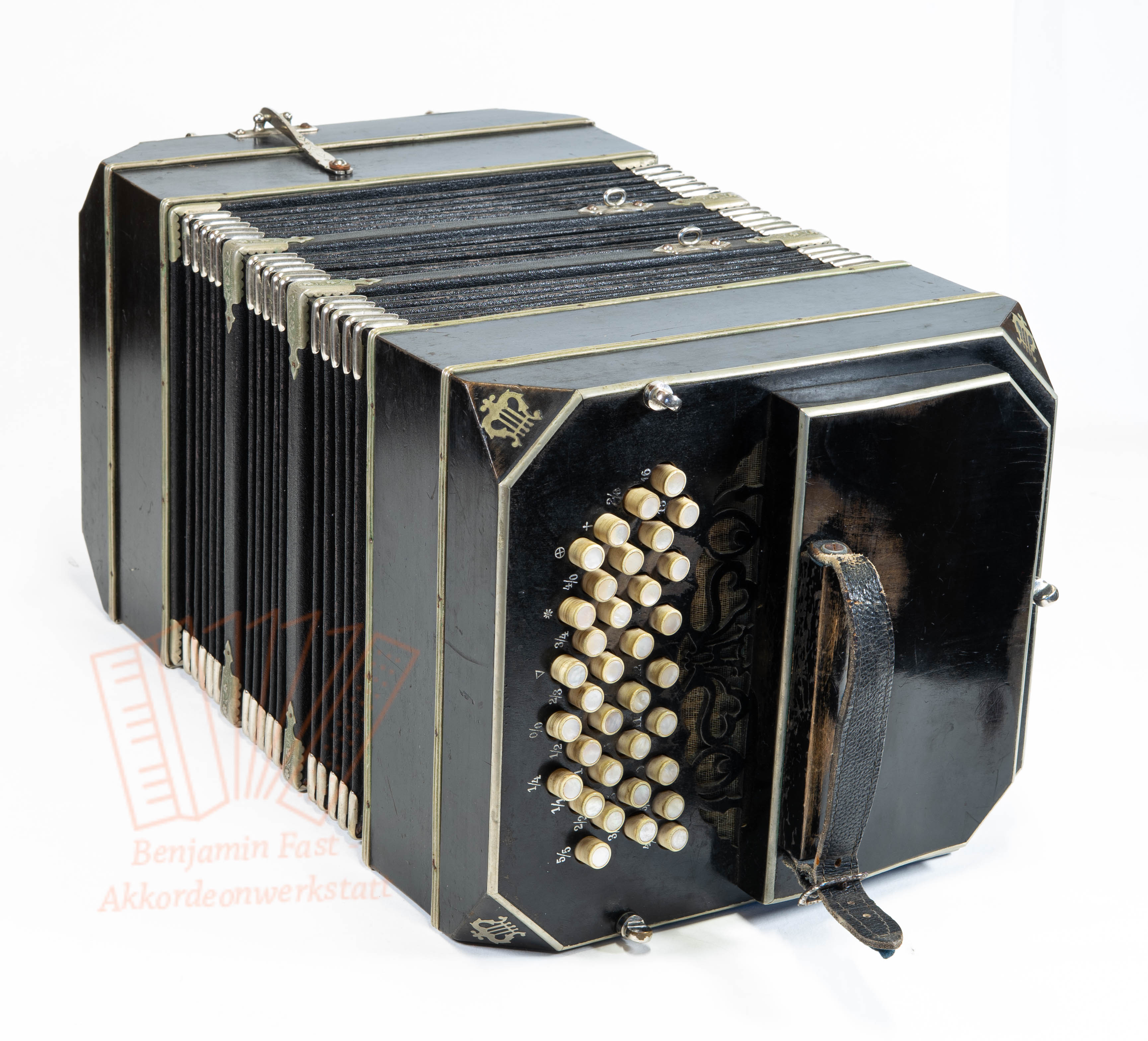 Bandoneon Alfred Arnold 144 Töne schwarz gebraucht