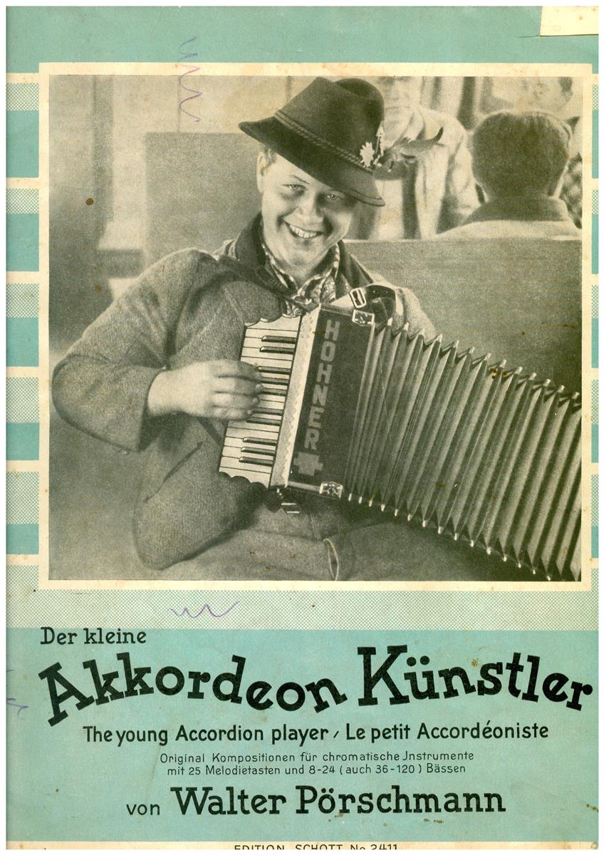 Der kleine Akkordeon-Künstler, Pörschmann - Antiquariat Der kleine Akkordeon-Künstler, Pörschmann - Antiquariat
