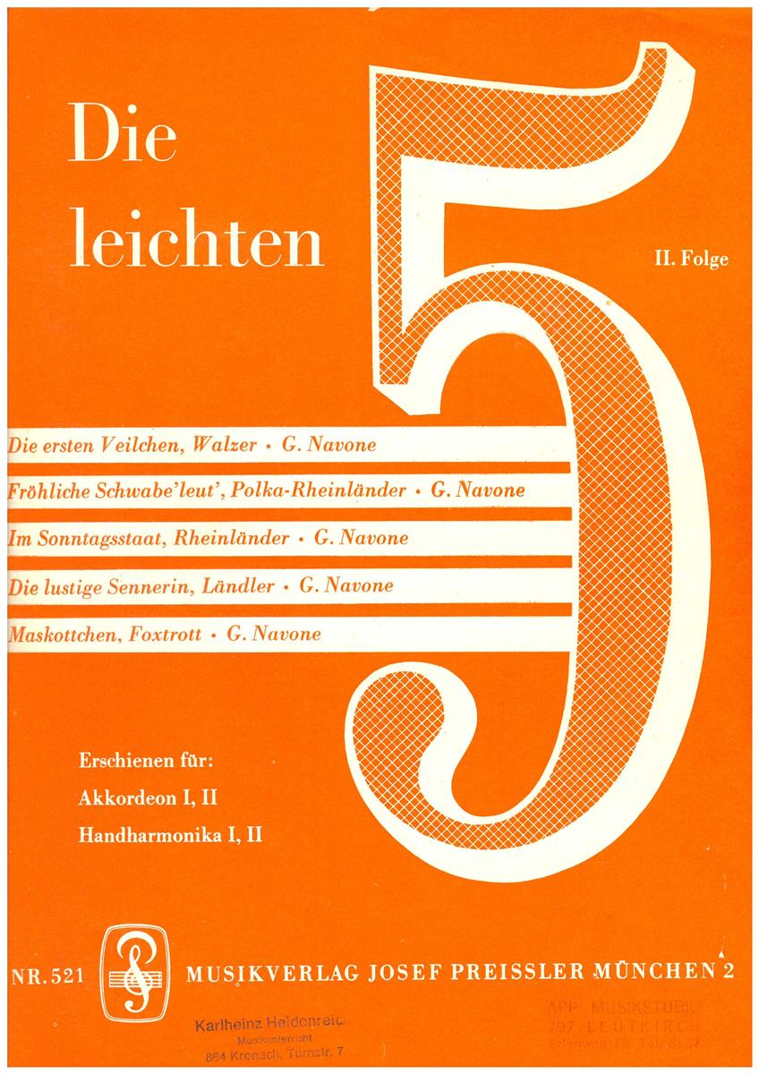 Die leichten 5 Bd 2 - Antiquariat