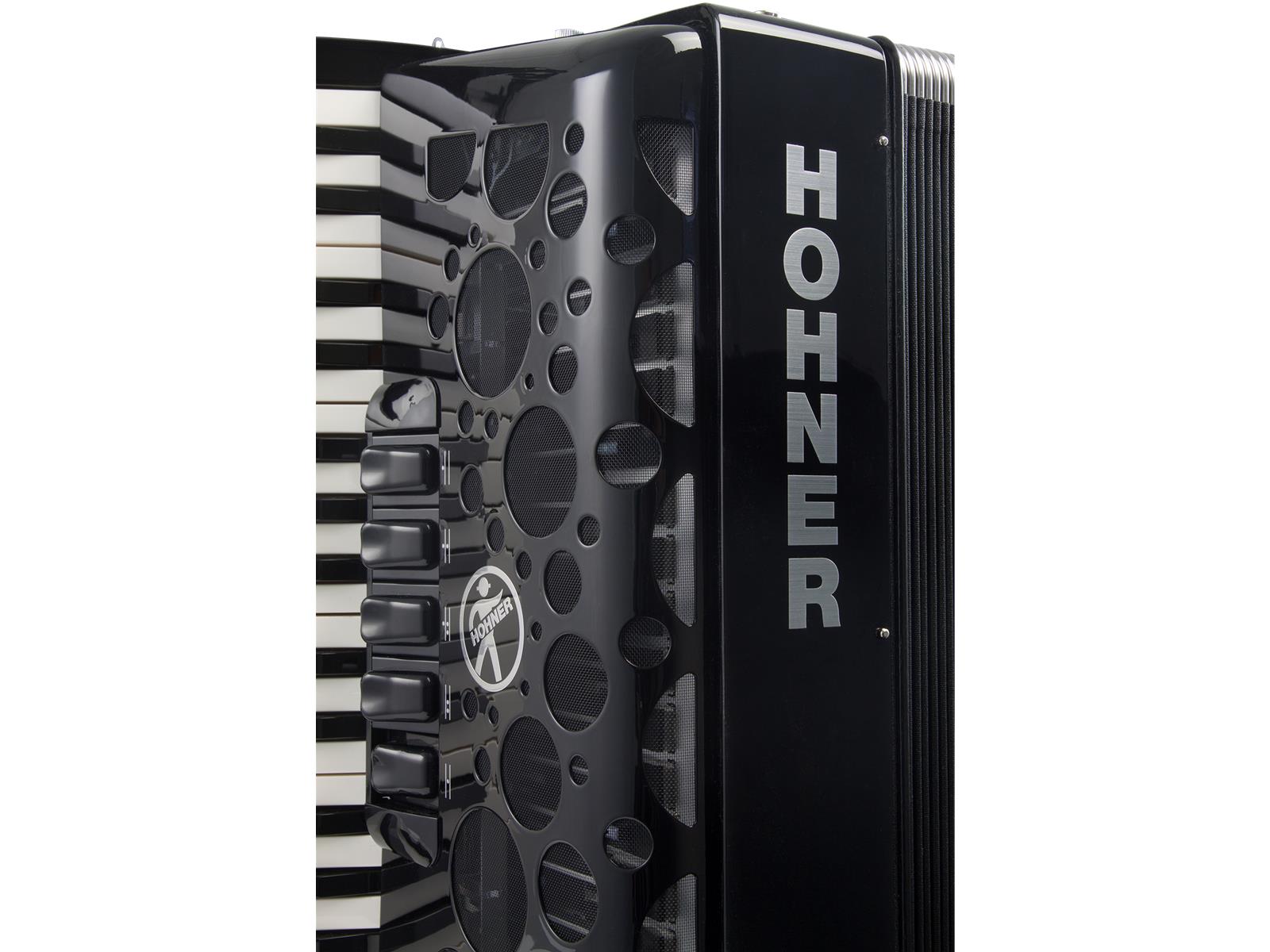 Akkordeon Hohner Amica IV 120 Bass schwarz