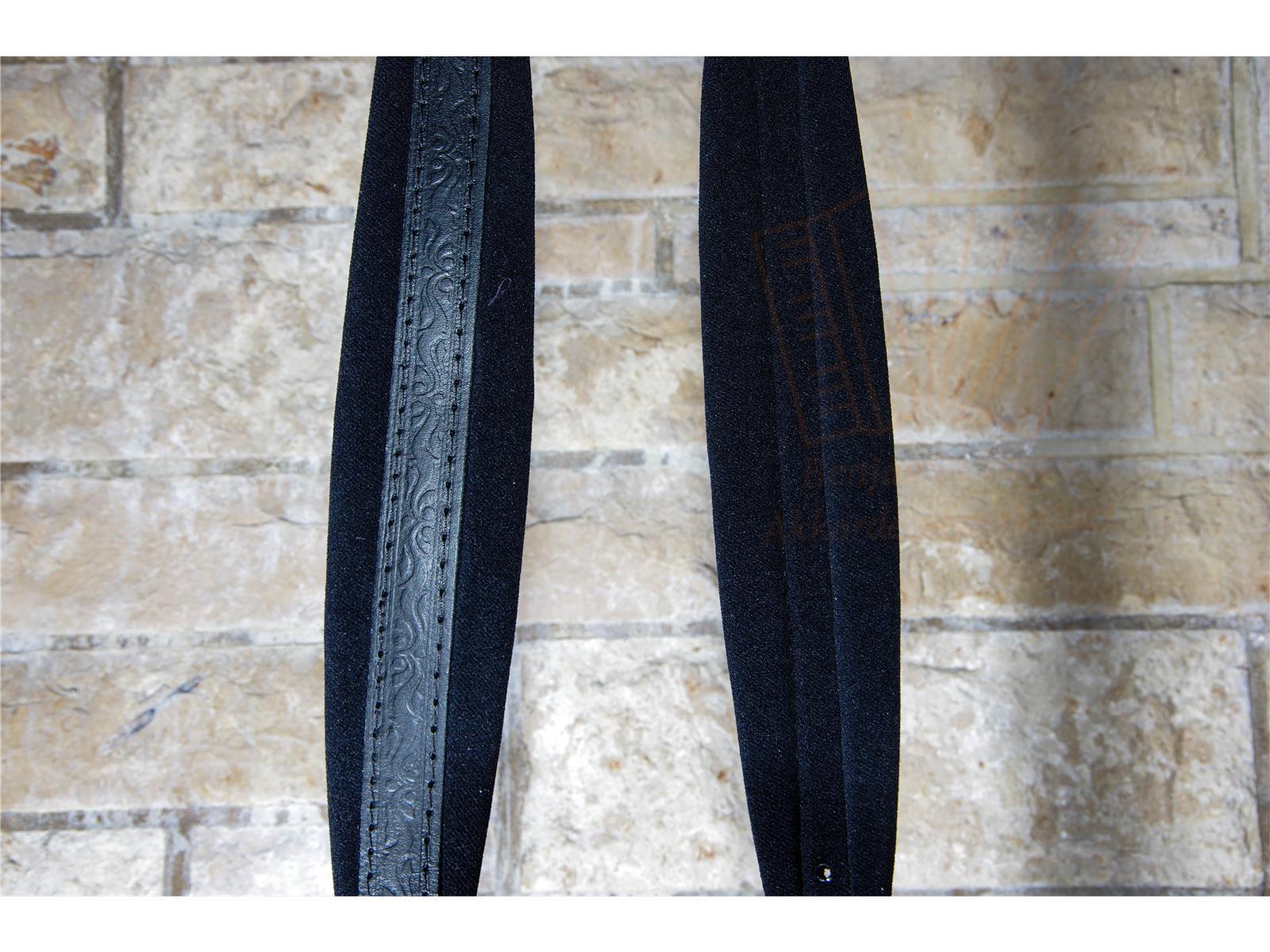 Trageriemen Standard M Leder/Leder schwarz 72-120 Bass