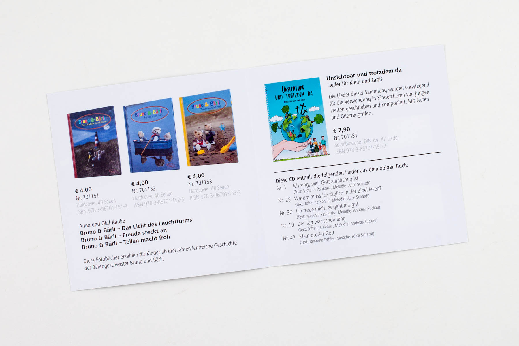 Bruno und Bärli (Hörbuch-CD mit Liedern)