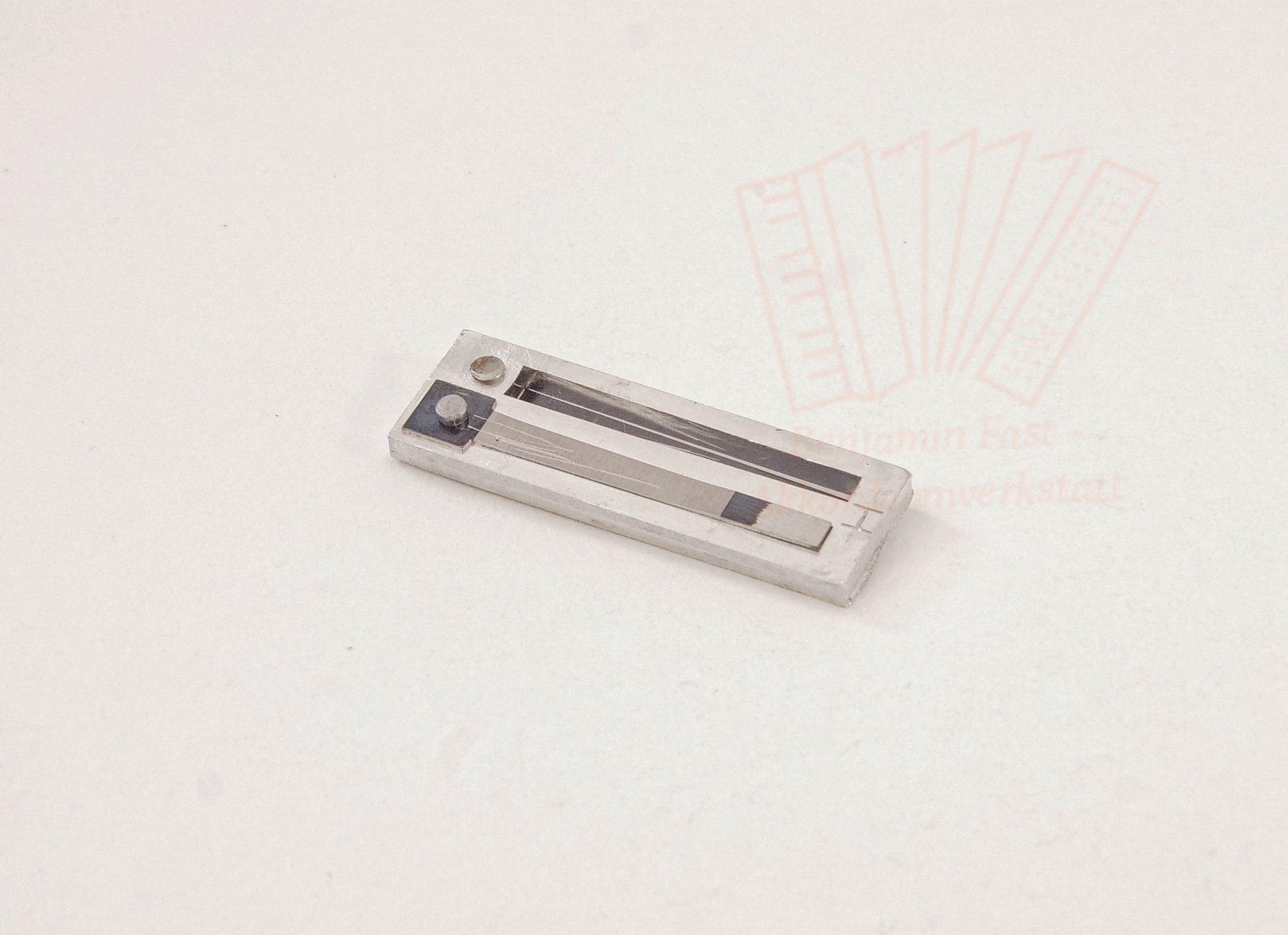 Stimmplatte Hohner H-Mensur, gebraucht e2  -  E5 37 x 16