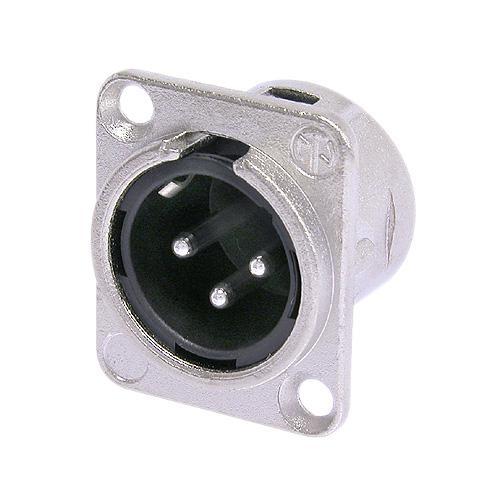 XLR-Einbaubuchse male 3p. Neutrik XLR-Einbaubuchse male 3p. Neutrik