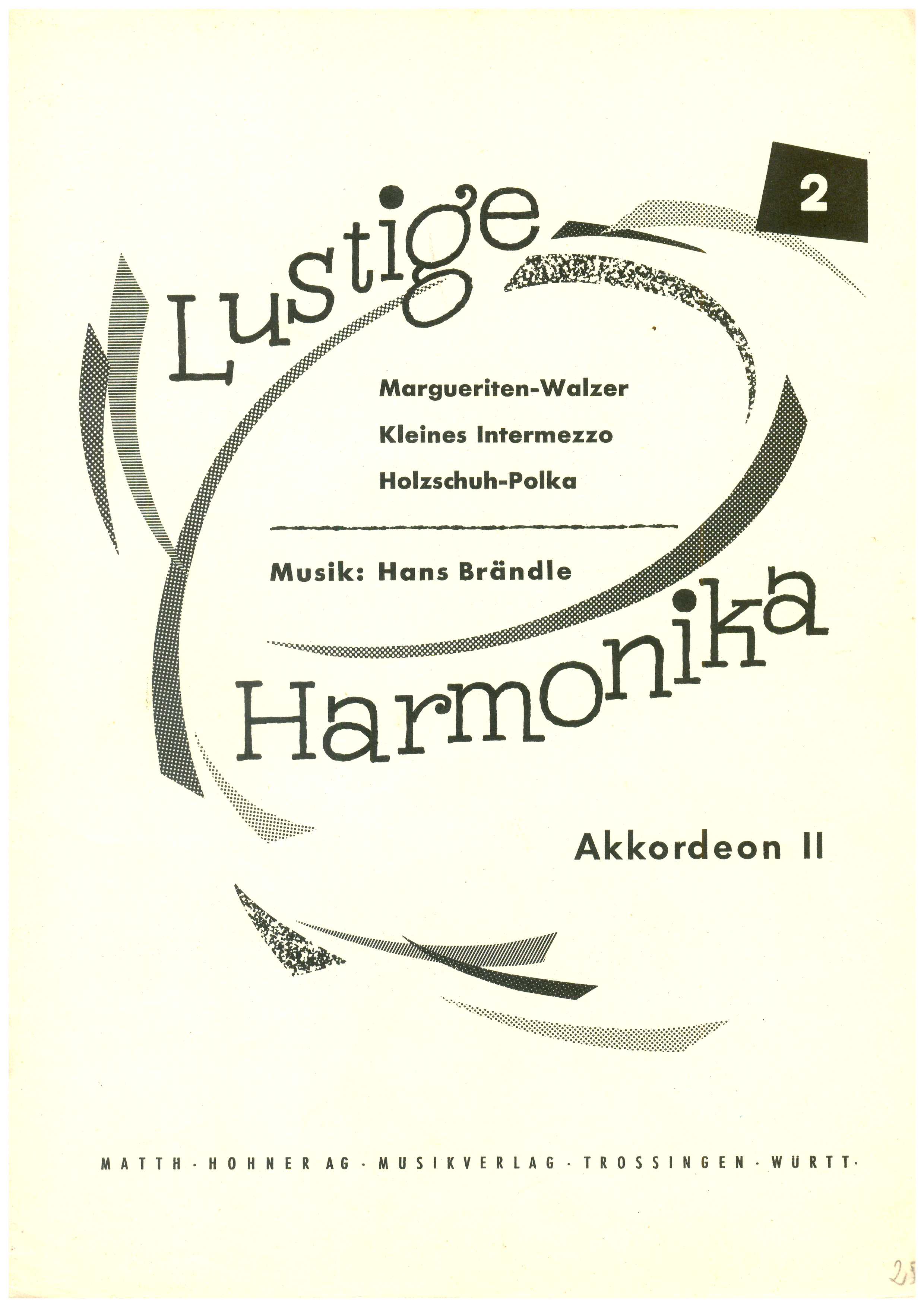 Lustige Harmonika 2, Brändle (2. Stimme) - Antiquariat Lustige Harmonika 2, Brändle (2. Stimme) - Antiquariat