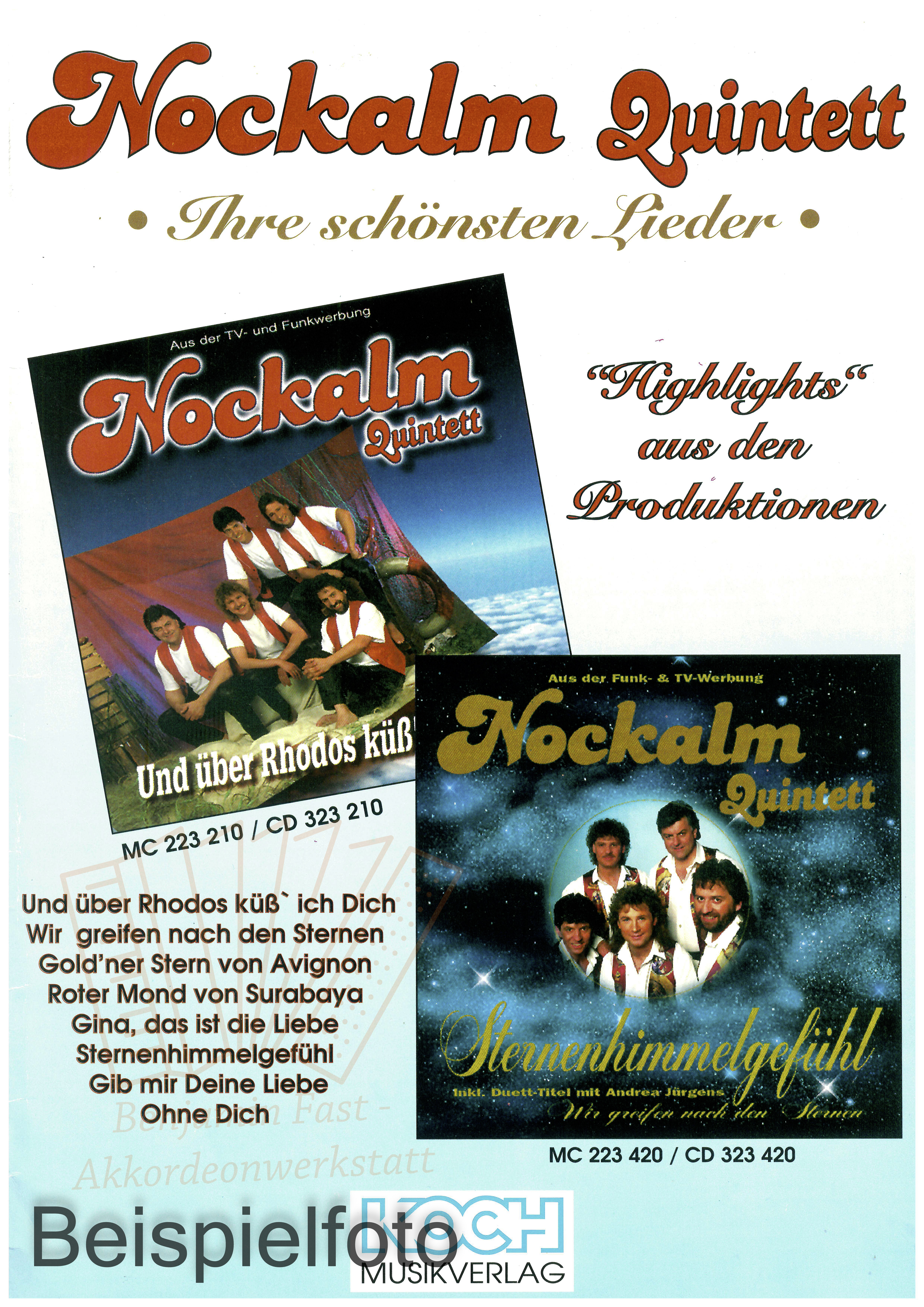 Ihre schönsten Lieder, Nockalm Quintett - Antiquariat Ihre schönsten Lieder, Nockalm Quintett - Antiquariat