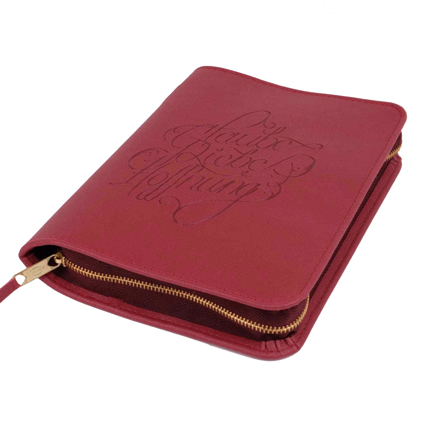 Bibelhülle Schlachter TA AppleSkin - granatrot