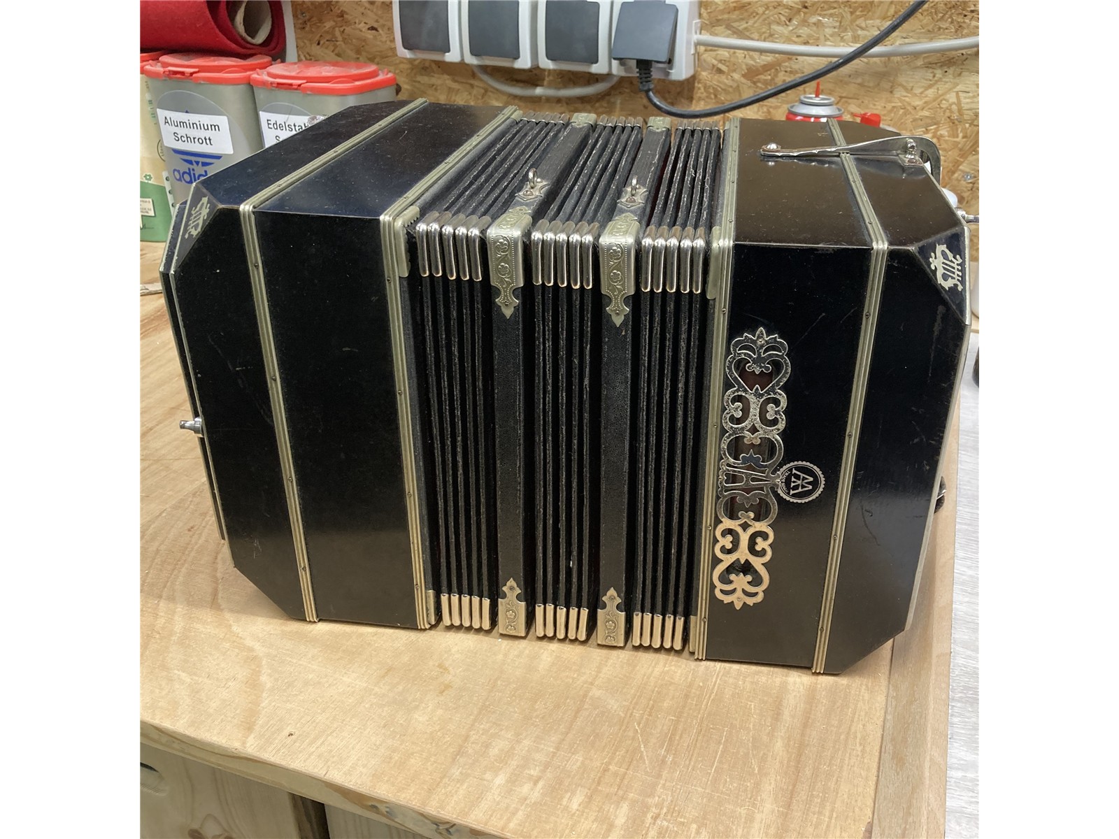 Bandoneon Alfred Arnold 144 Töne schwarz gebraucht
