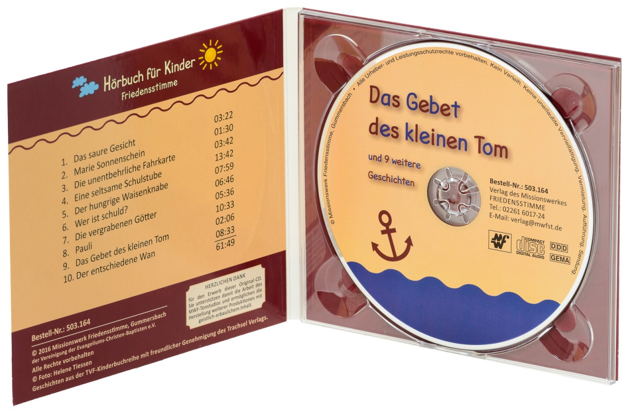 Hörbuch CD - Das Gebet des kleinen Tom Hörbuch CD - Das Gebet des kleinen Tom