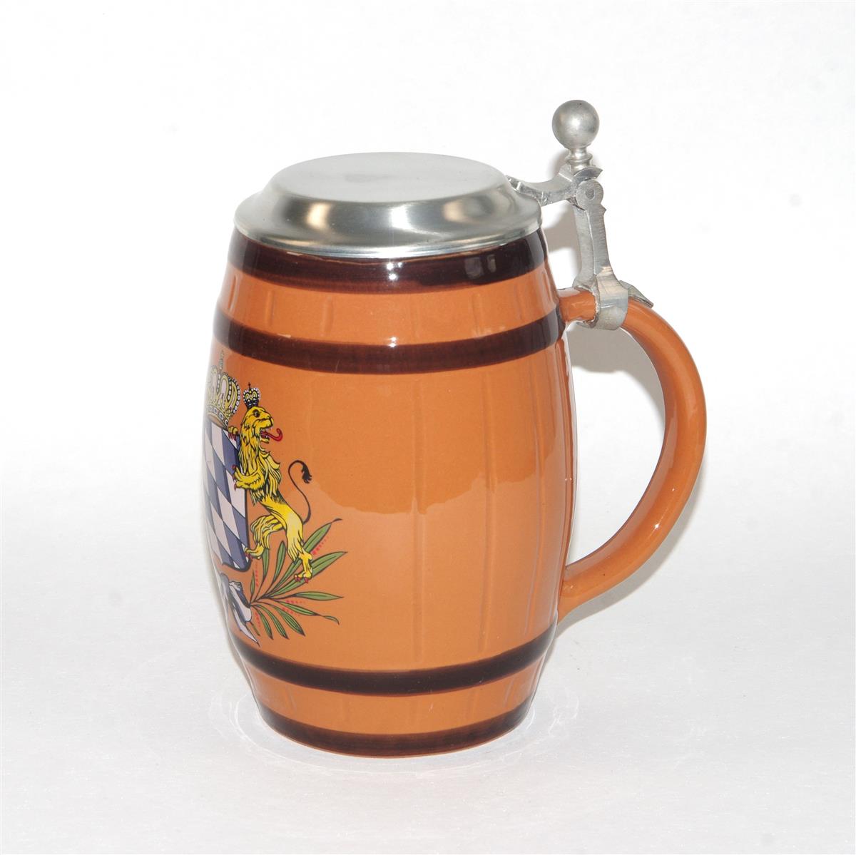 Bierkrug Bayern Porzellan Zinndeckel Dr. Merkle Bierkrug Bayern Porzellan Zinndeckel Dr. Merkle