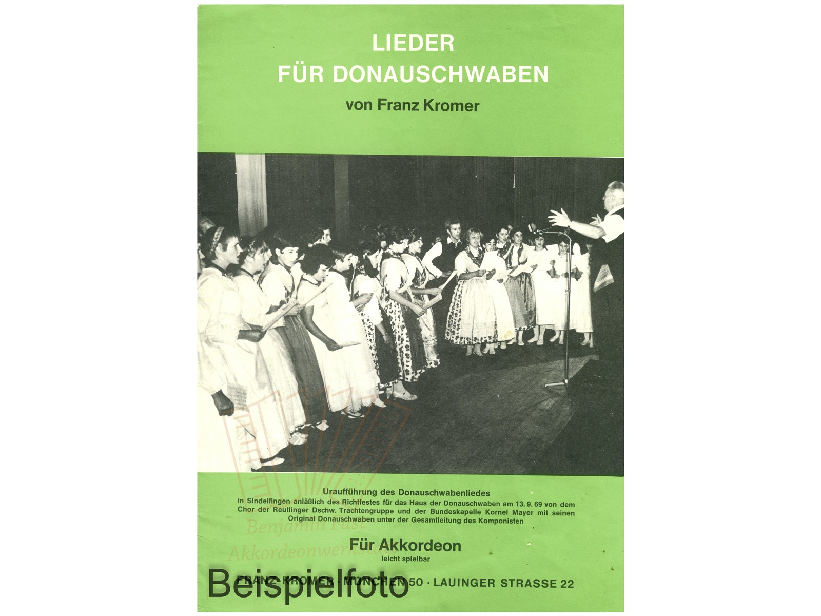 Lieder für Donauschwaben - Antiquariat