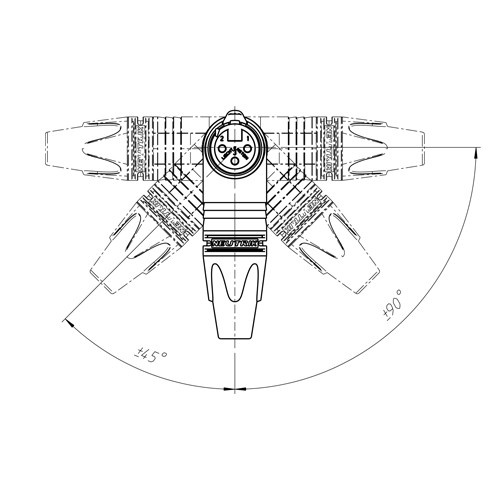 XLR-Stecker gewinkelt 3p. female NC3FRX
