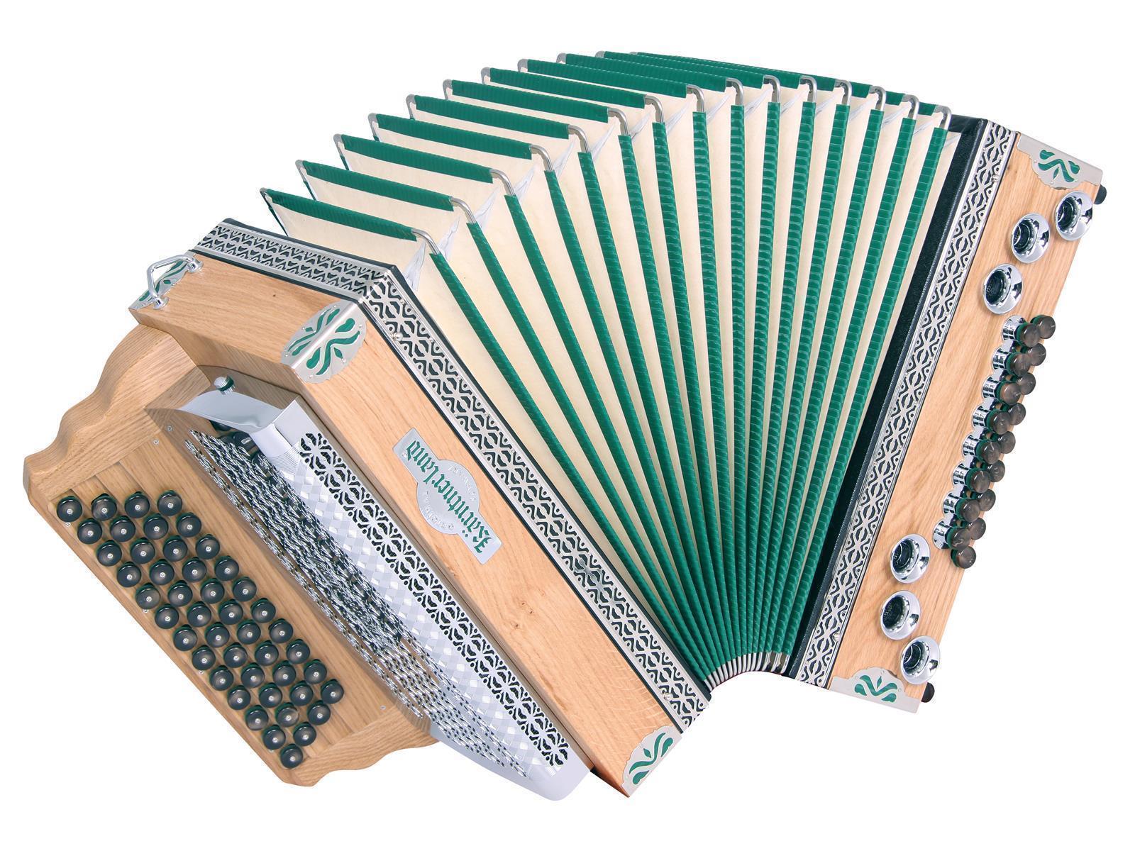 Steirische Harmonika Kärntnerland (Silber) Sommereiche C/F/Bb/Eb