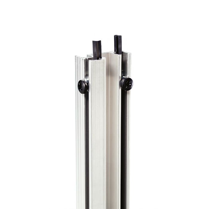 Rackschiene Aluminium doppelt stufenlos mit Gummikeder