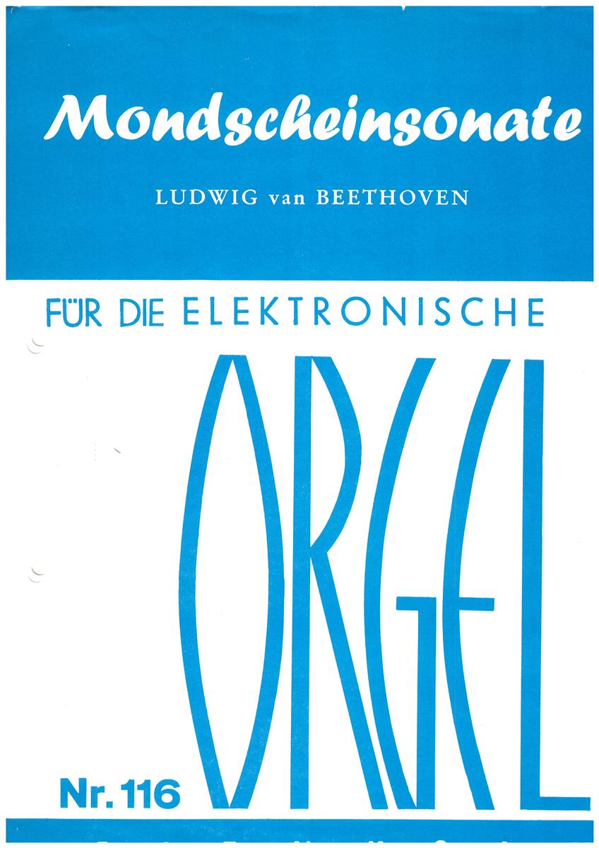 Mondscheinsonate 14 Cis-moll OP 27/2, Tinhof - Antiquariat