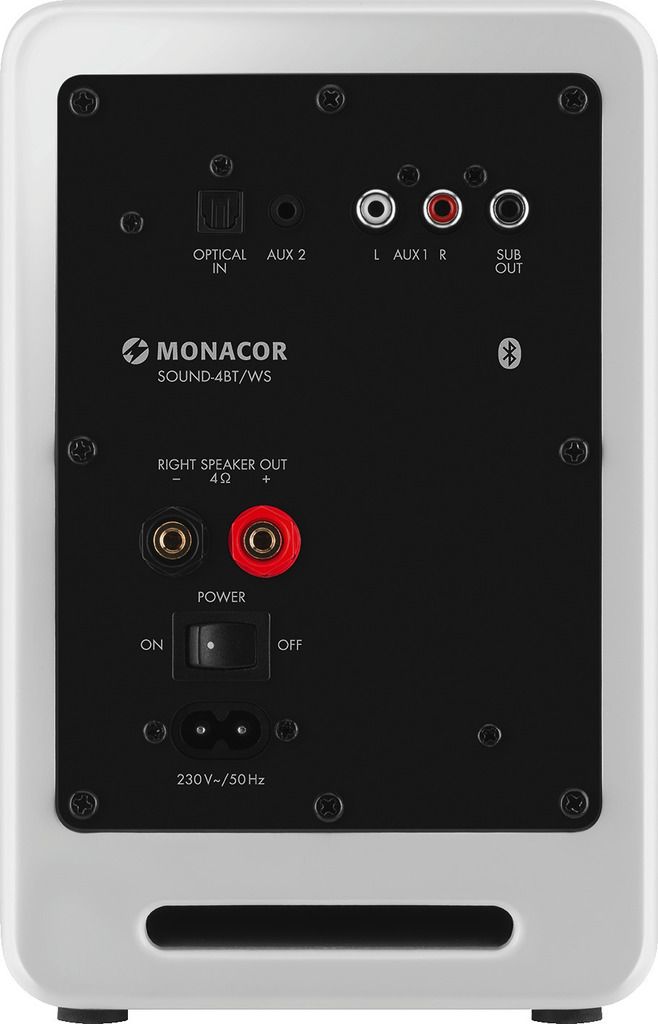 Aktiv-Lautsprechersystem SOUND-4BT/WS Monacor Paar Aktiv-Lautsprechersystem SOUND-4BT/WS Monacor Paar