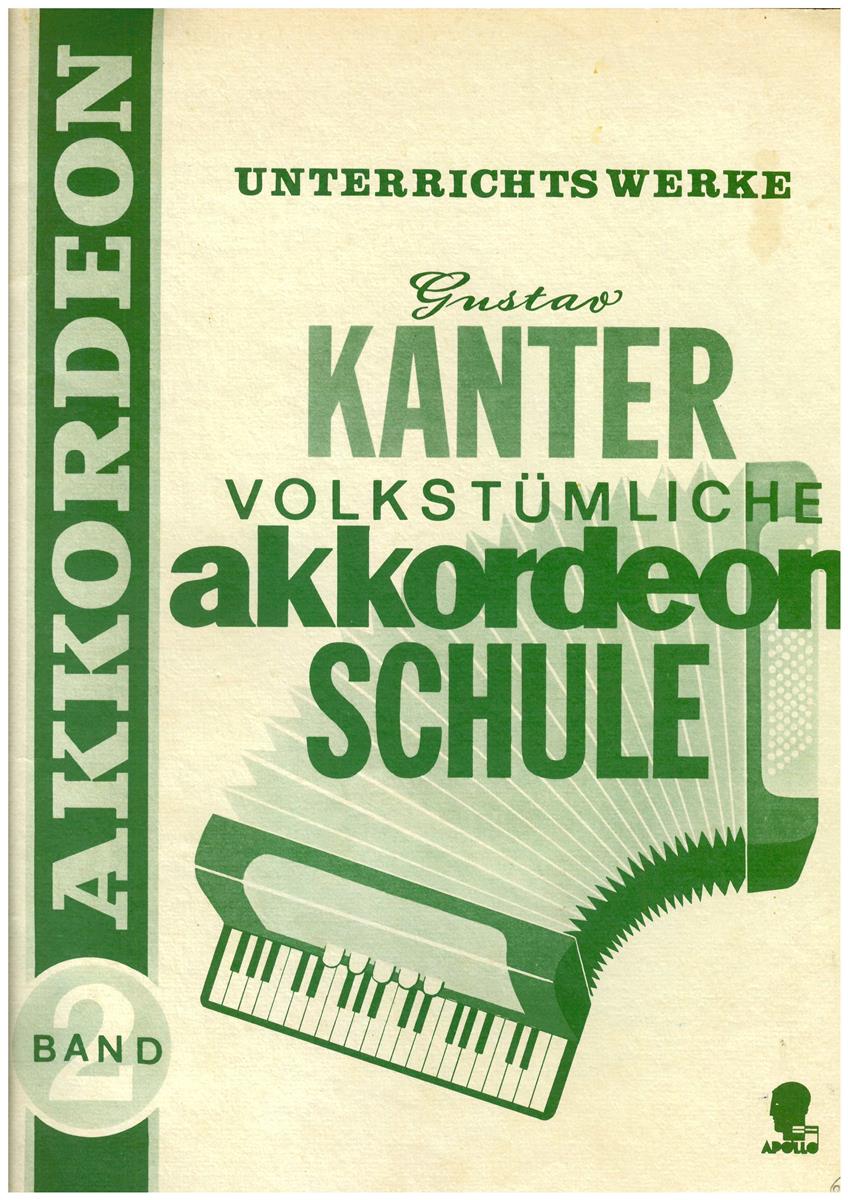 Volkstümliche Akkordeon Schule 2, Kanter - Antiquariat