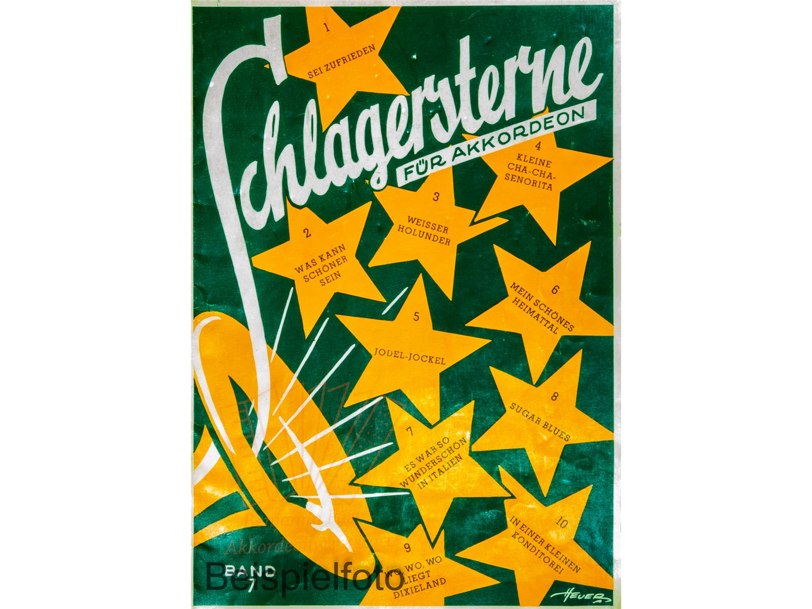 Schlagersterne für Akkordeon 7 - Antiquariat