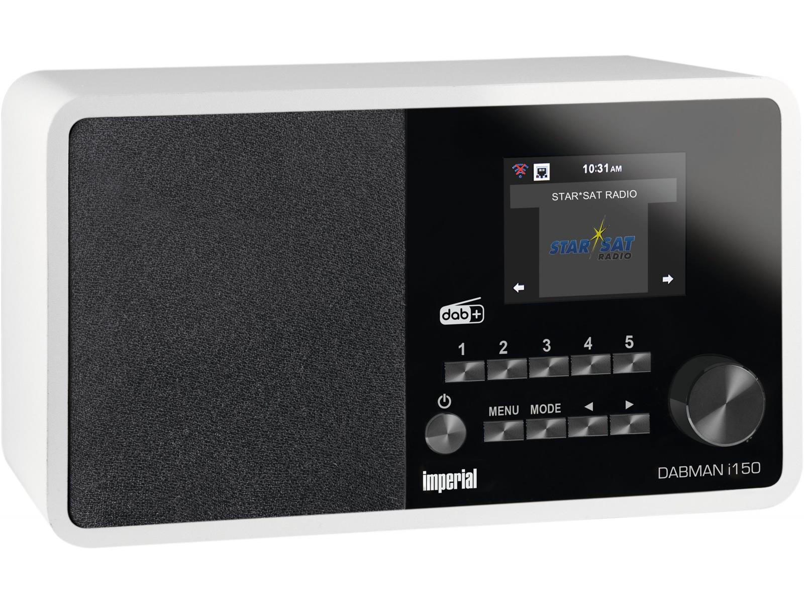 Radio Dabman i150 Imperial DAB+ UKW WLAN LAN weiß