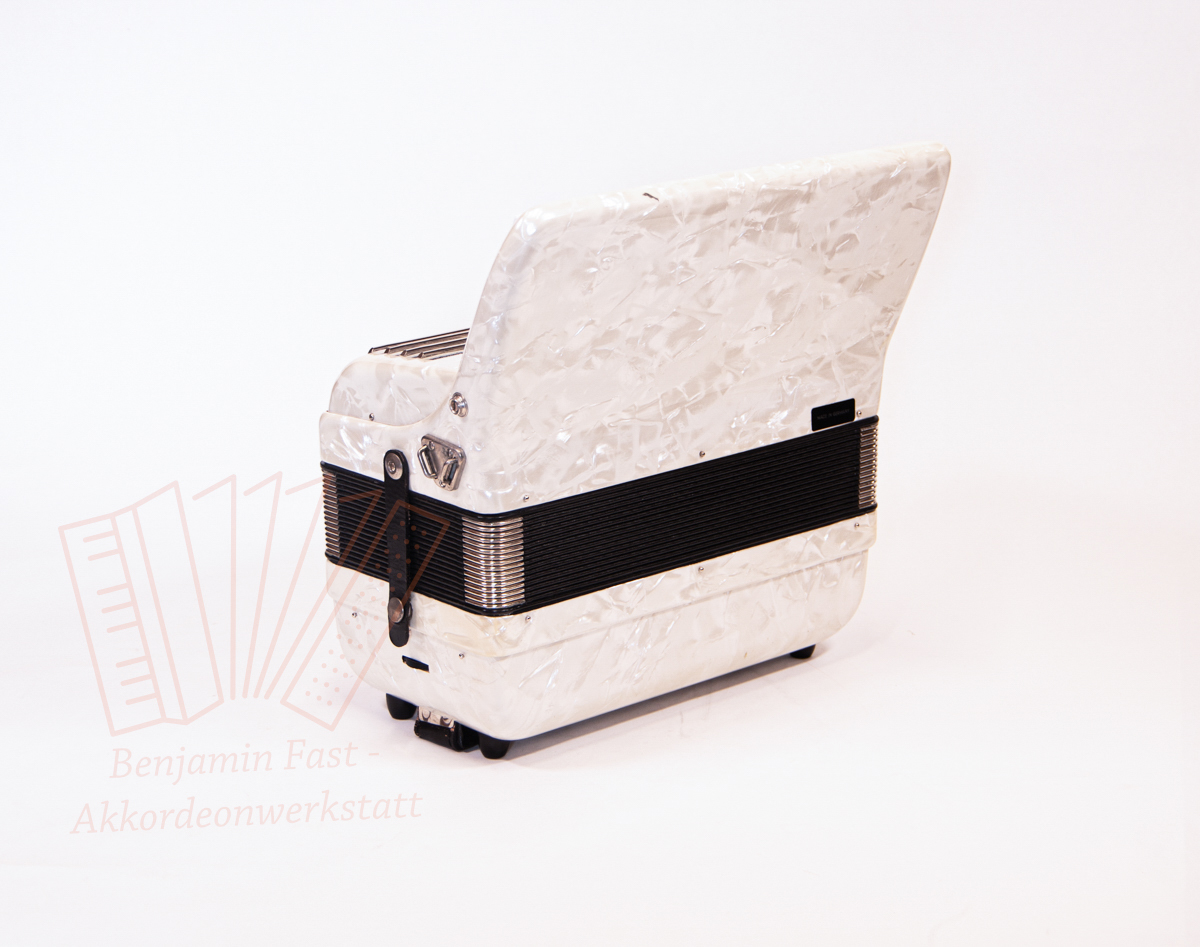 Akkordeon Walther Teeny 48 weiß gebraucht