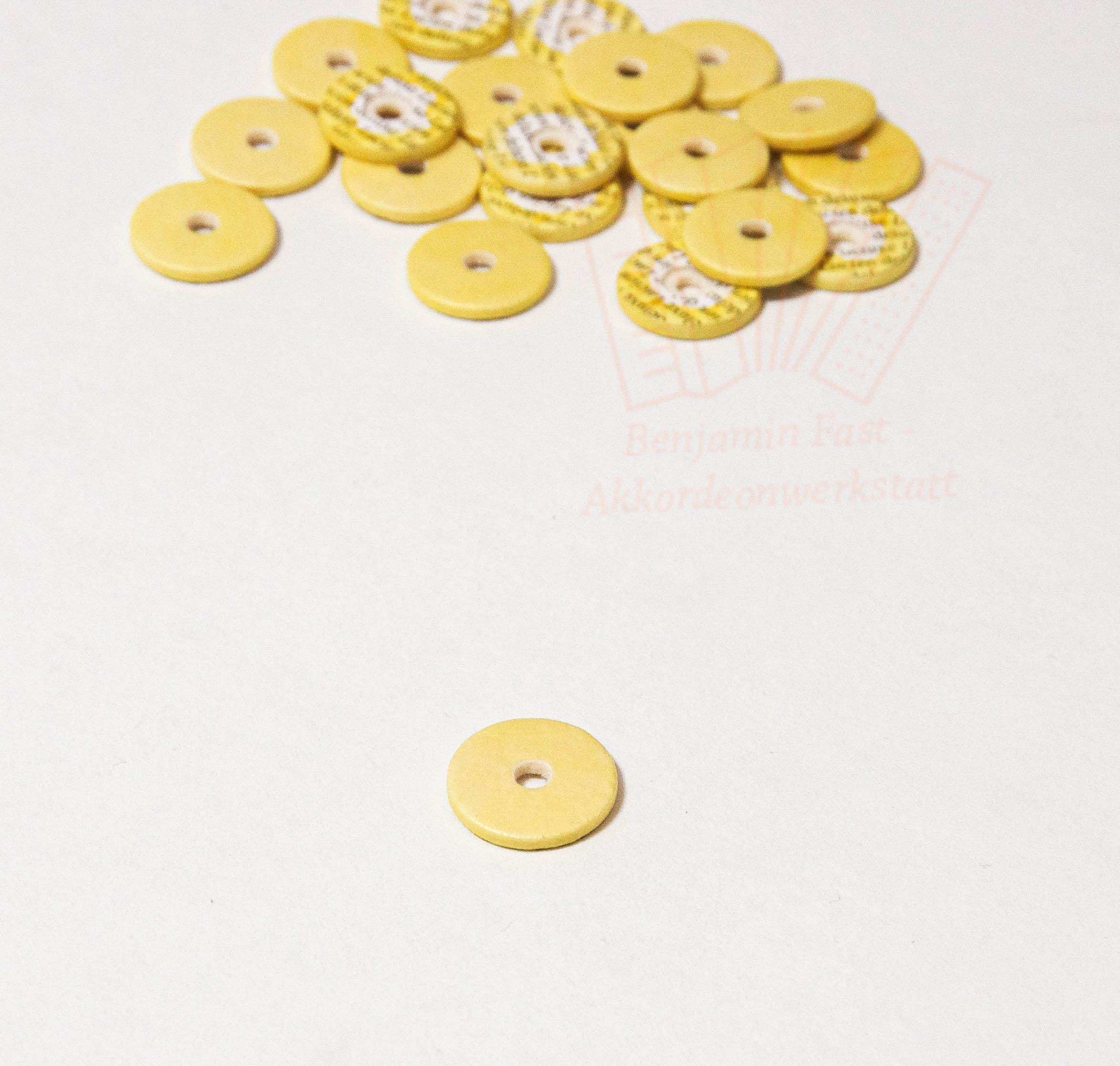 Flötenpolster Pisoni Lucien DELUXE 17,5x2,3mm, 10er Set - Abverkauf