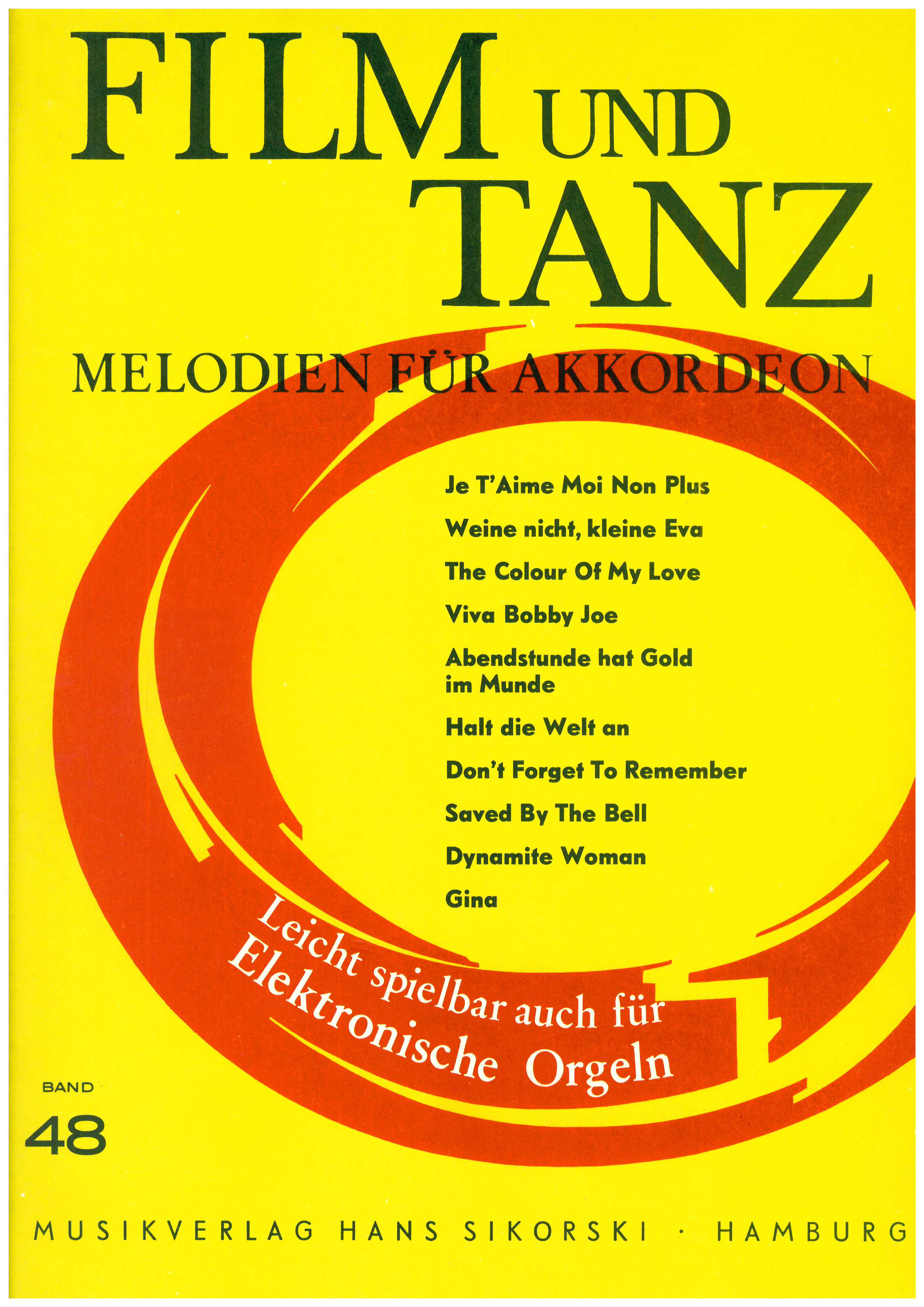 Film und Tanz 48 Akkordeon - Noten - Antiquariat Film und Tanz 48 Akkordeon - Noten - Antiquariat