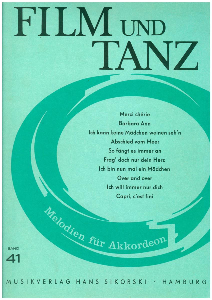 Film und Tanz 41 Akkordeon - Noten - Antiquariat