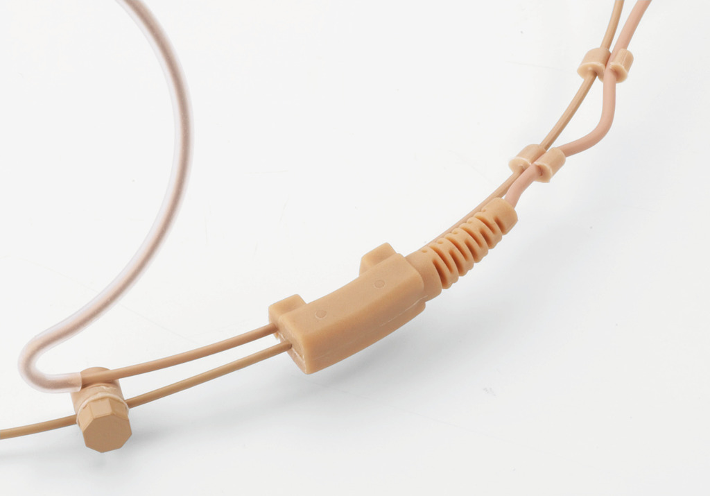 Kopfbügelmikrofon HSE-152/SK ultraleicht beige Niere Mini-XLR