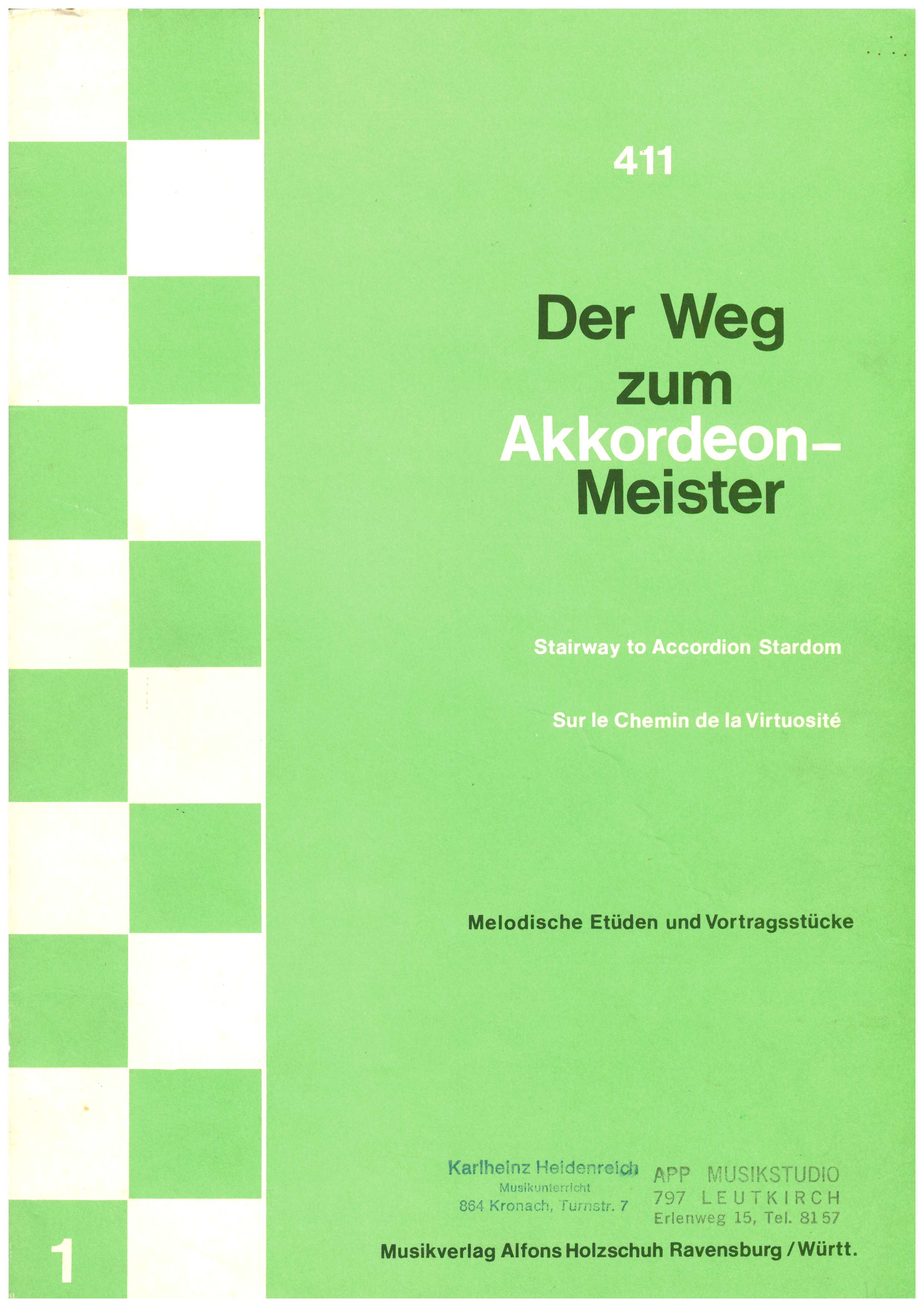 Der Weg zum Akkordeonmeister Bd.1 - Antiquariat Der Weg zum Akkordeonmeister Bd.1 - Antiquariat