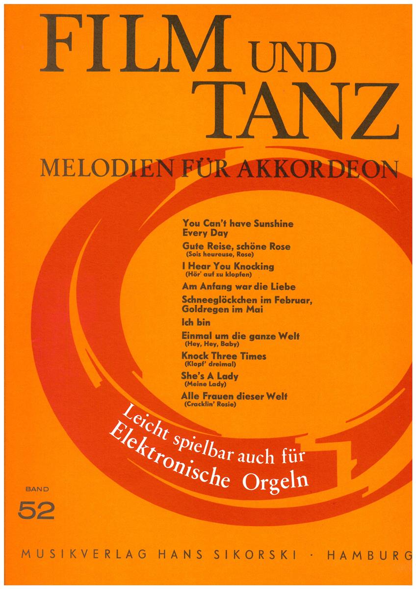 Film und Tanz 52 Akkordeon - Noten - Antiquariat